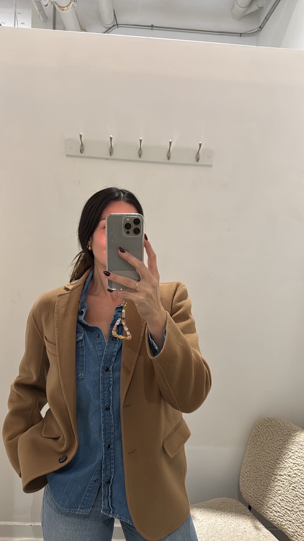 Anine Bing Quinn Blazer, Camel, XS