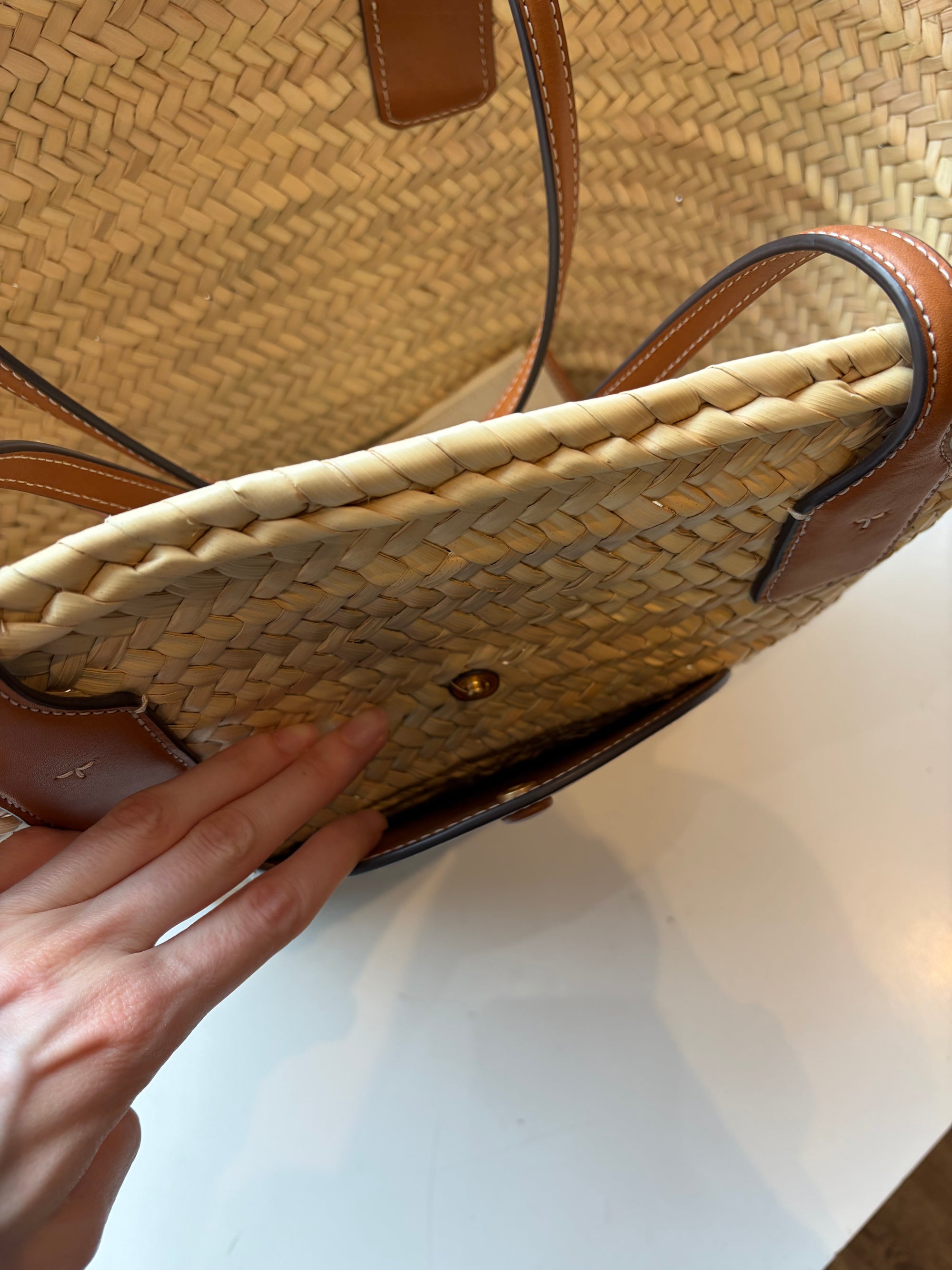 Tory Burch Large Ella Tote Bag, Rattan