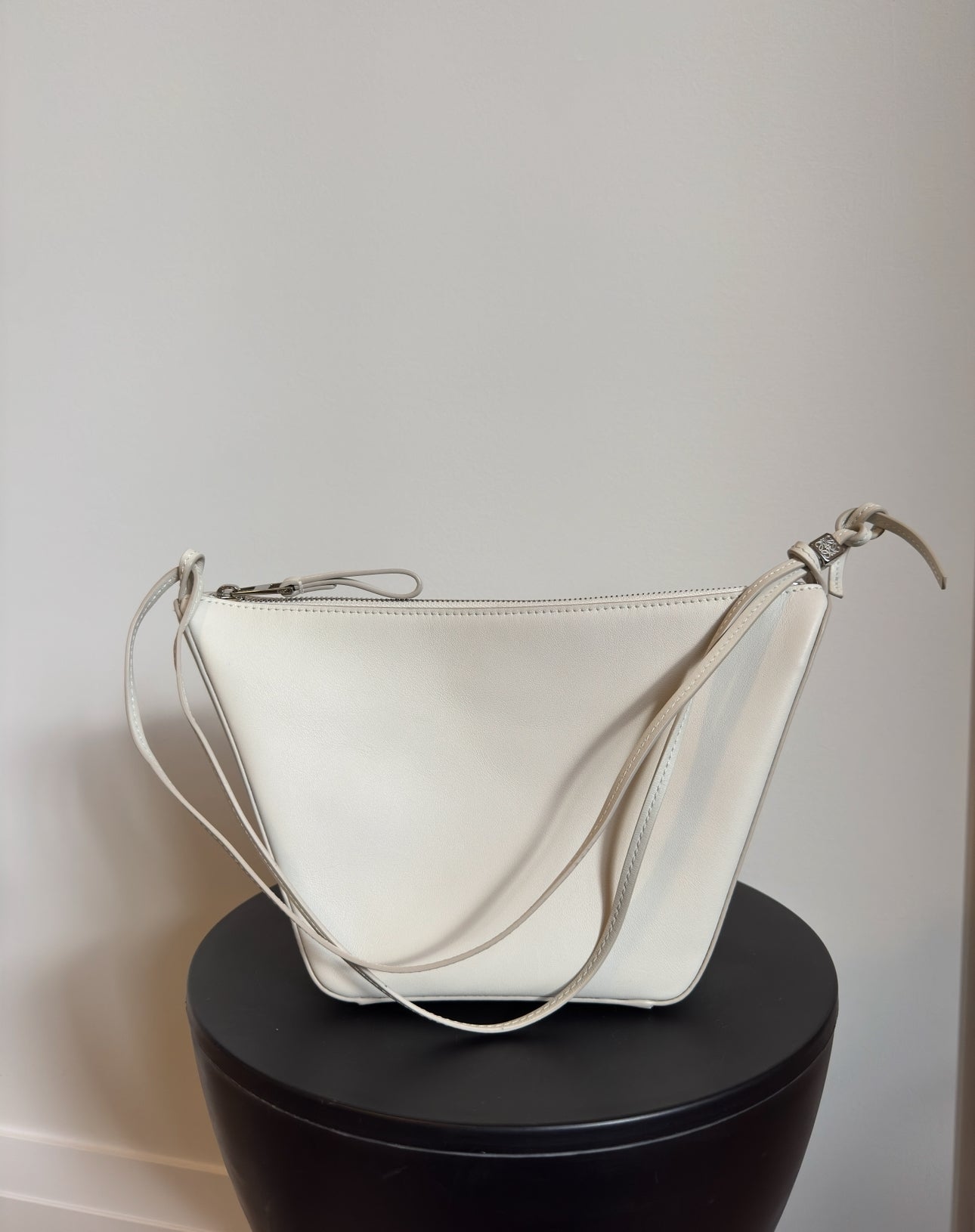 Loewe Hammock Hobo Bag Cream with Donut Chain