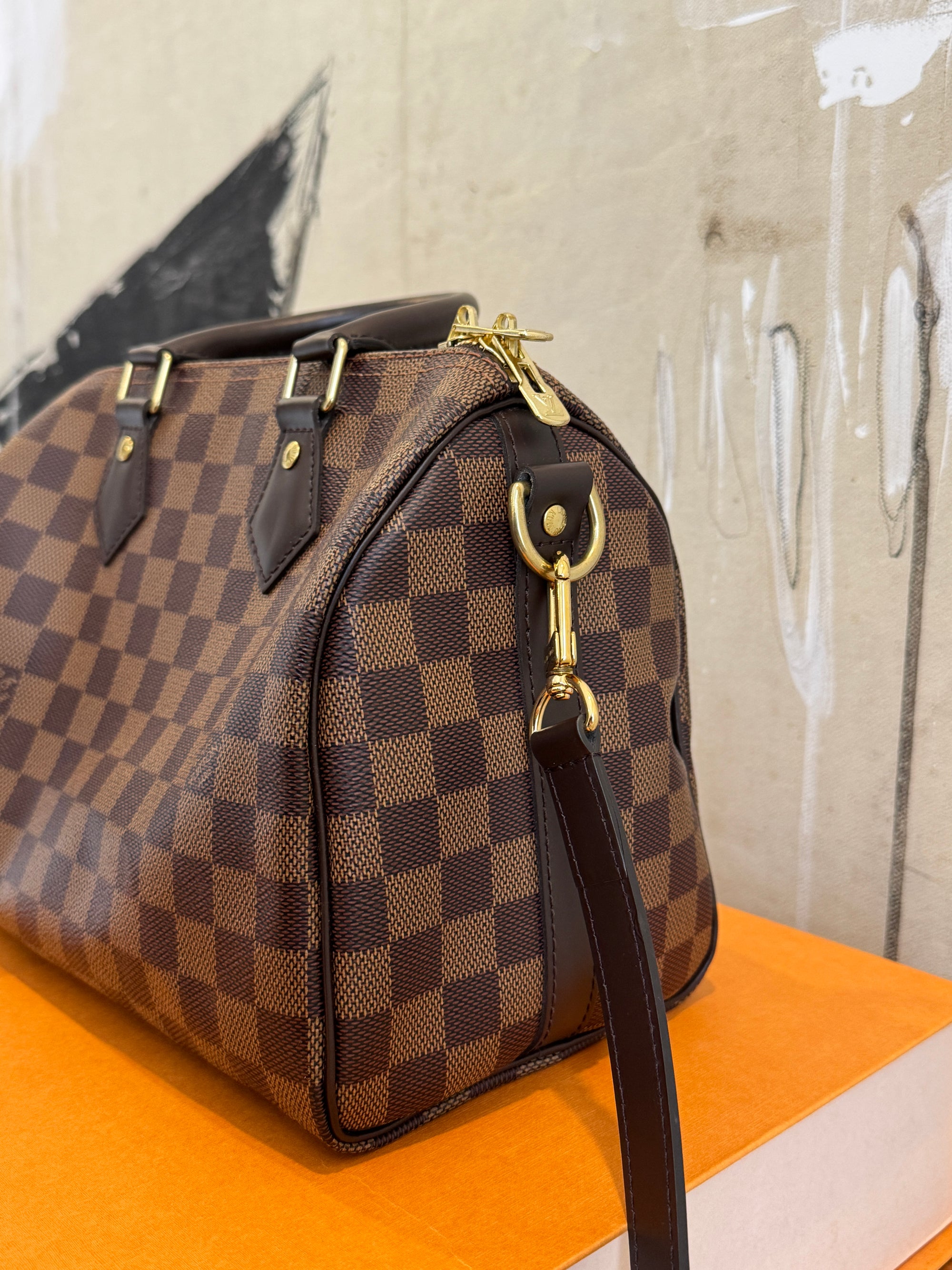 Louis Vuitton Damier Speedy 25 Bandouliere