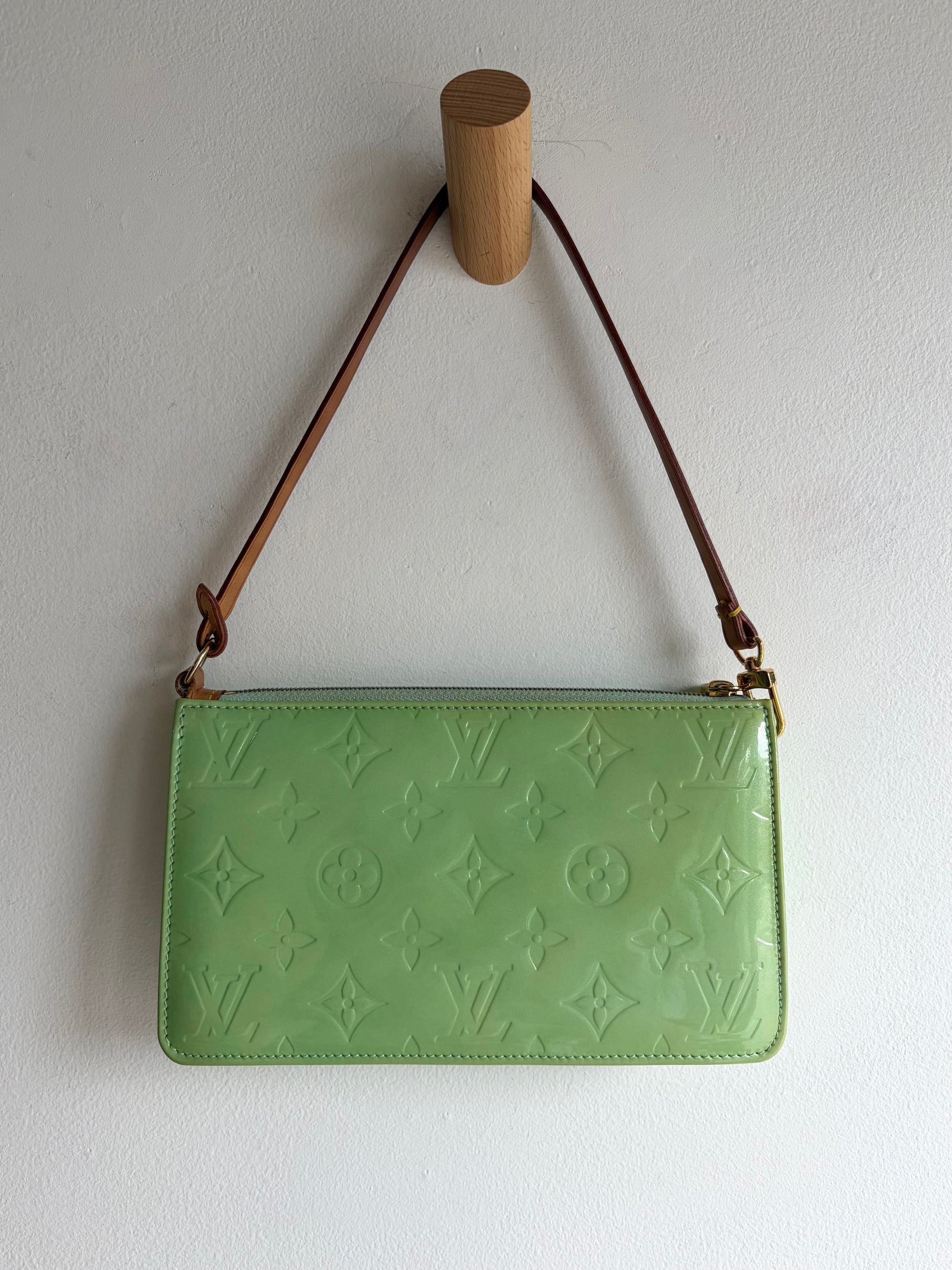 Louis Vuitton Lexington Monogram Vernis Small Handbag, Mint Green, 2004
