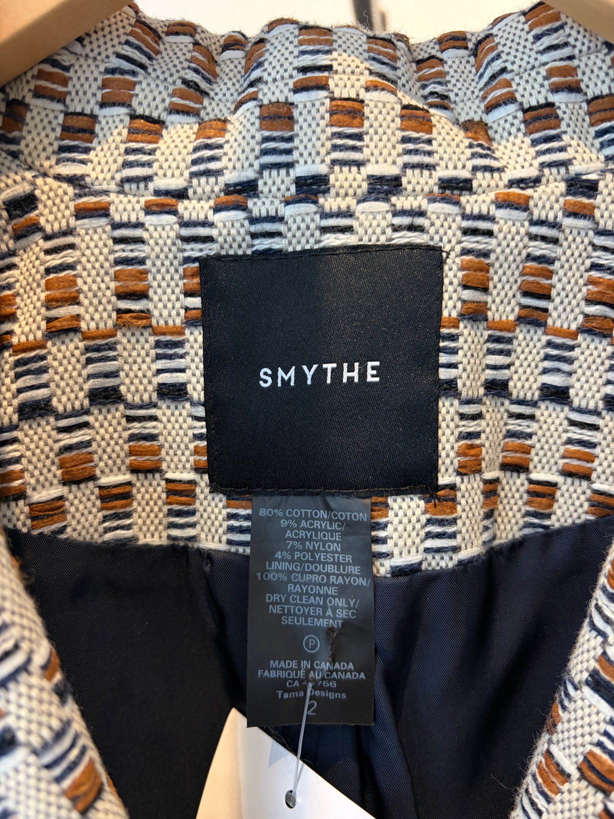 Smythe Textured Blazer Beige/Brown, 2