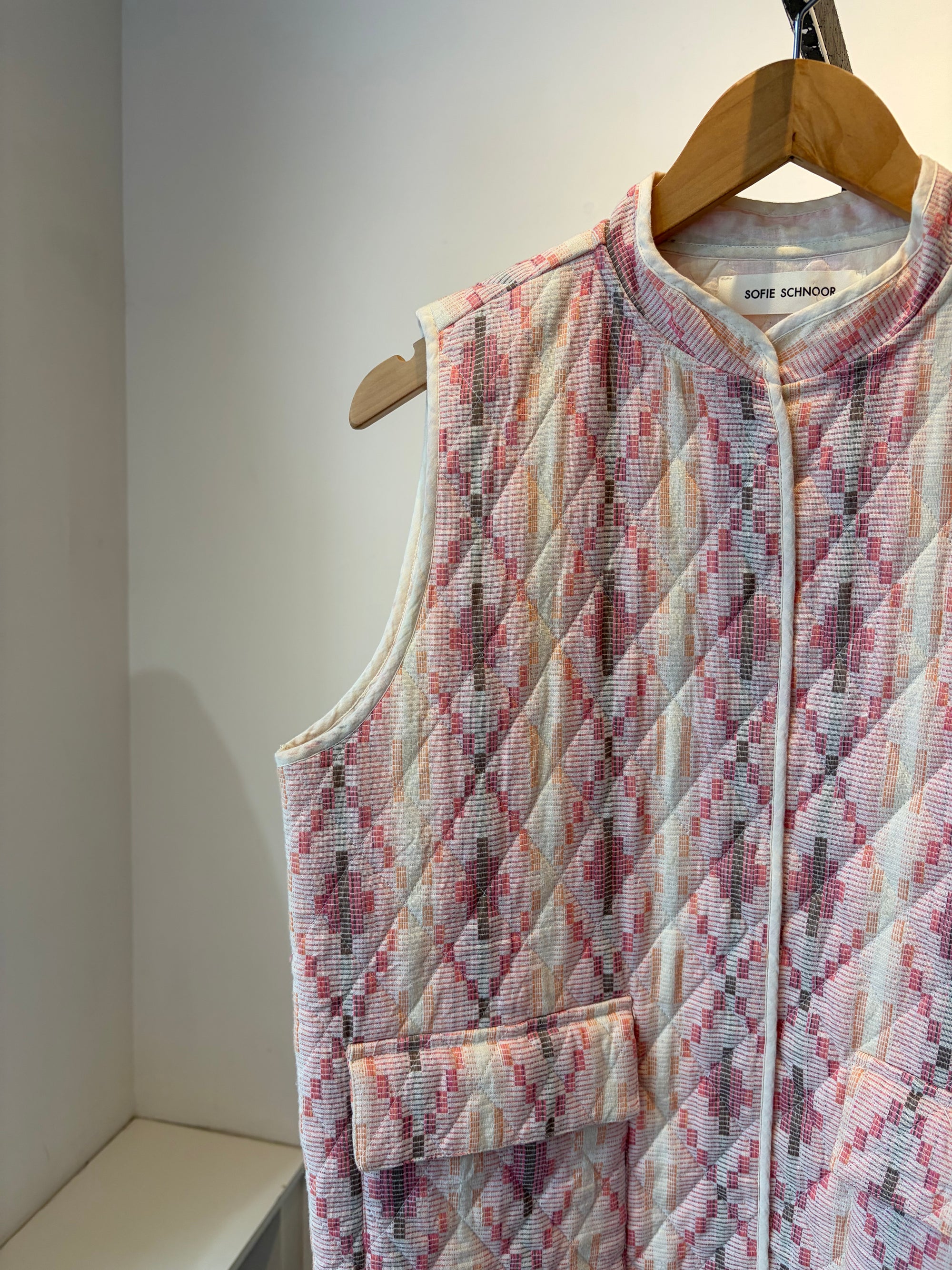 Sofie Schnoor quilted vest, Pink, Small