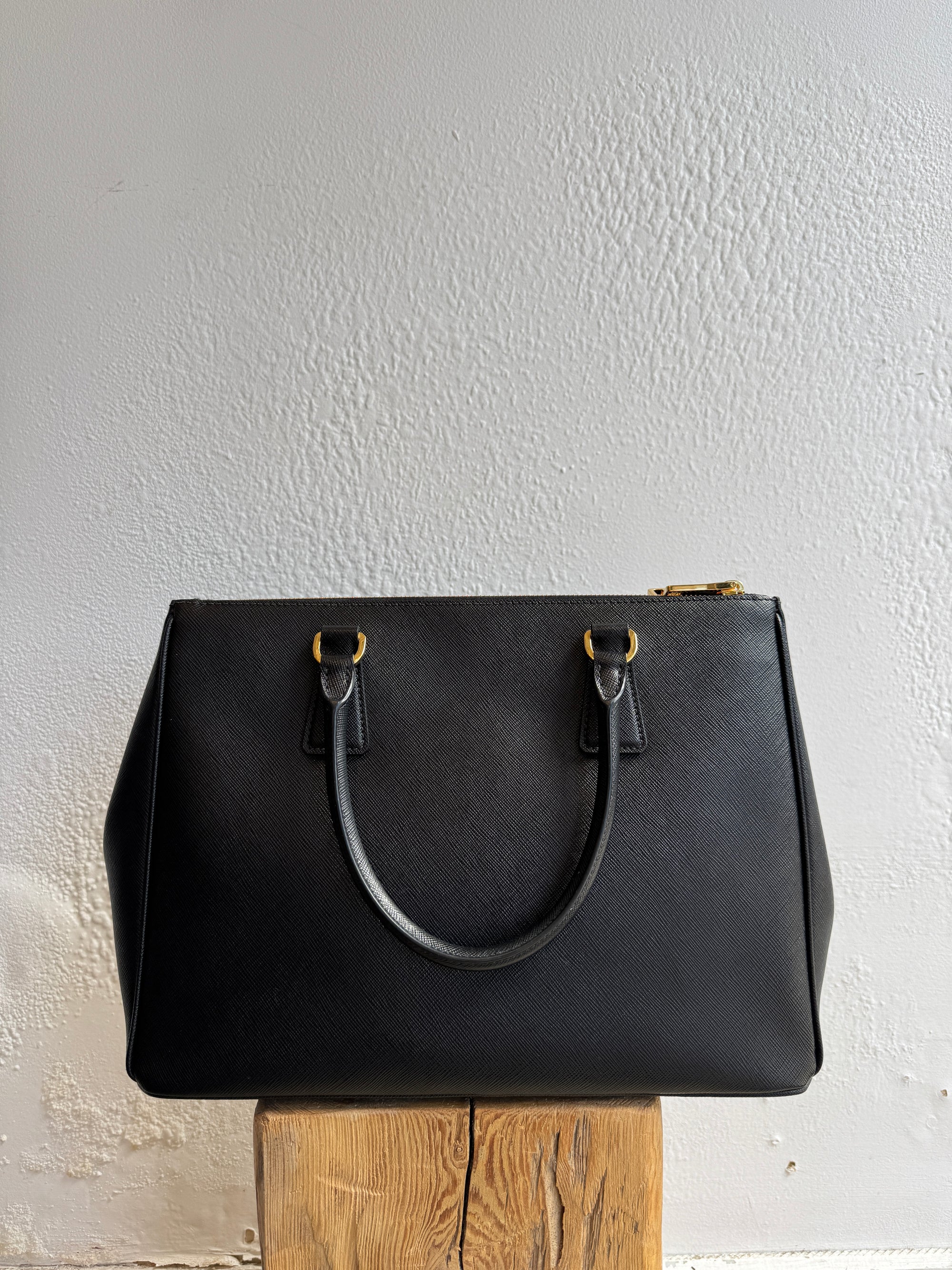 Prada Galleria Large Saffiano Leather Handbag, 2022, Black