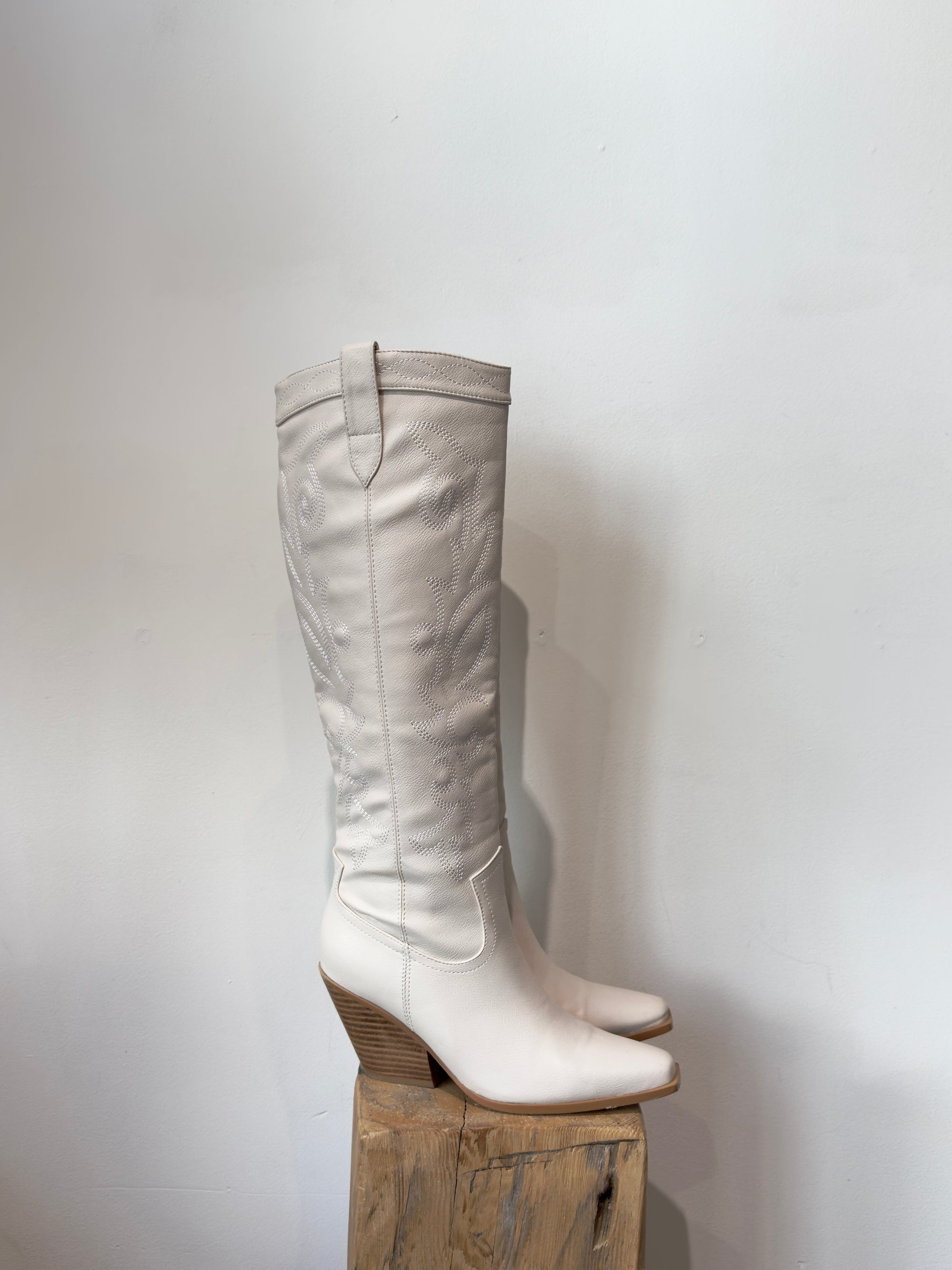 Billini cowboy boots, Cream, 38