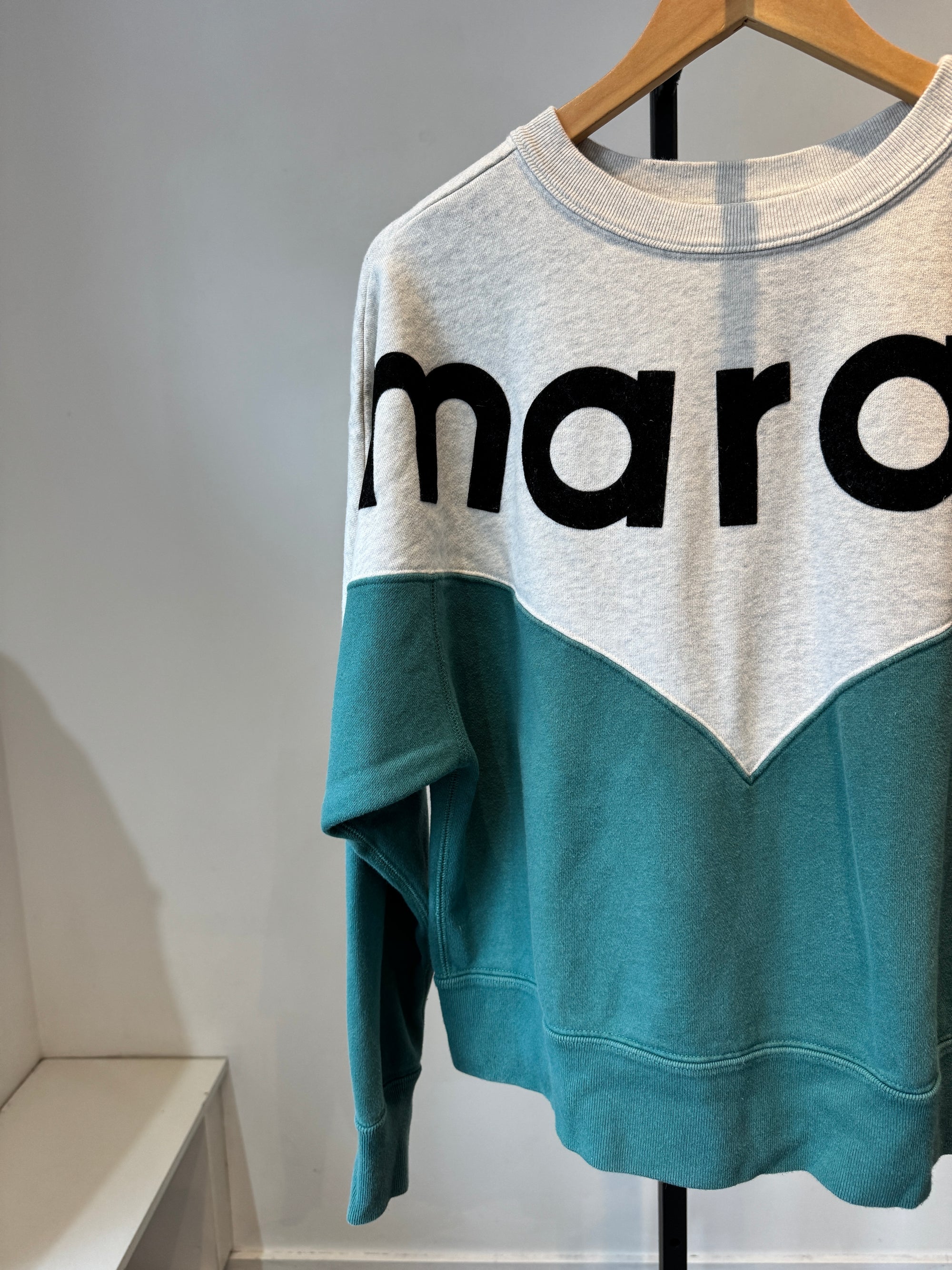 Isabel Marant Houston Sweatshirt, Grey, Green, 36