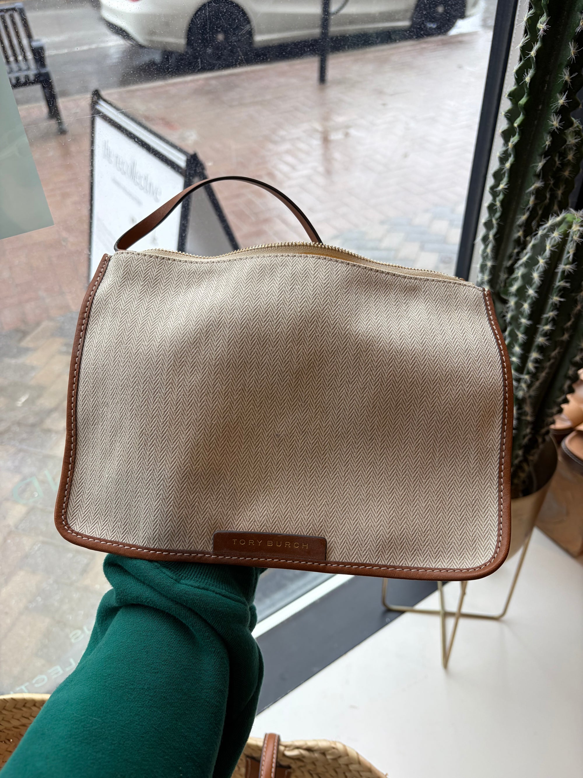 Tory Burch Large Ella Tote Bag, Rattan