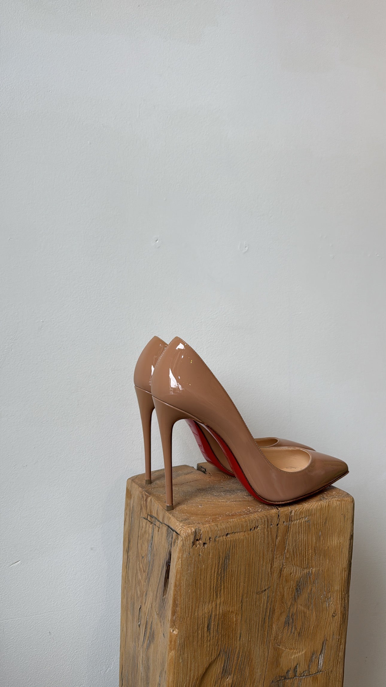 Christian Louboutin Pigalle Follies 100M Nude Pumps, 9