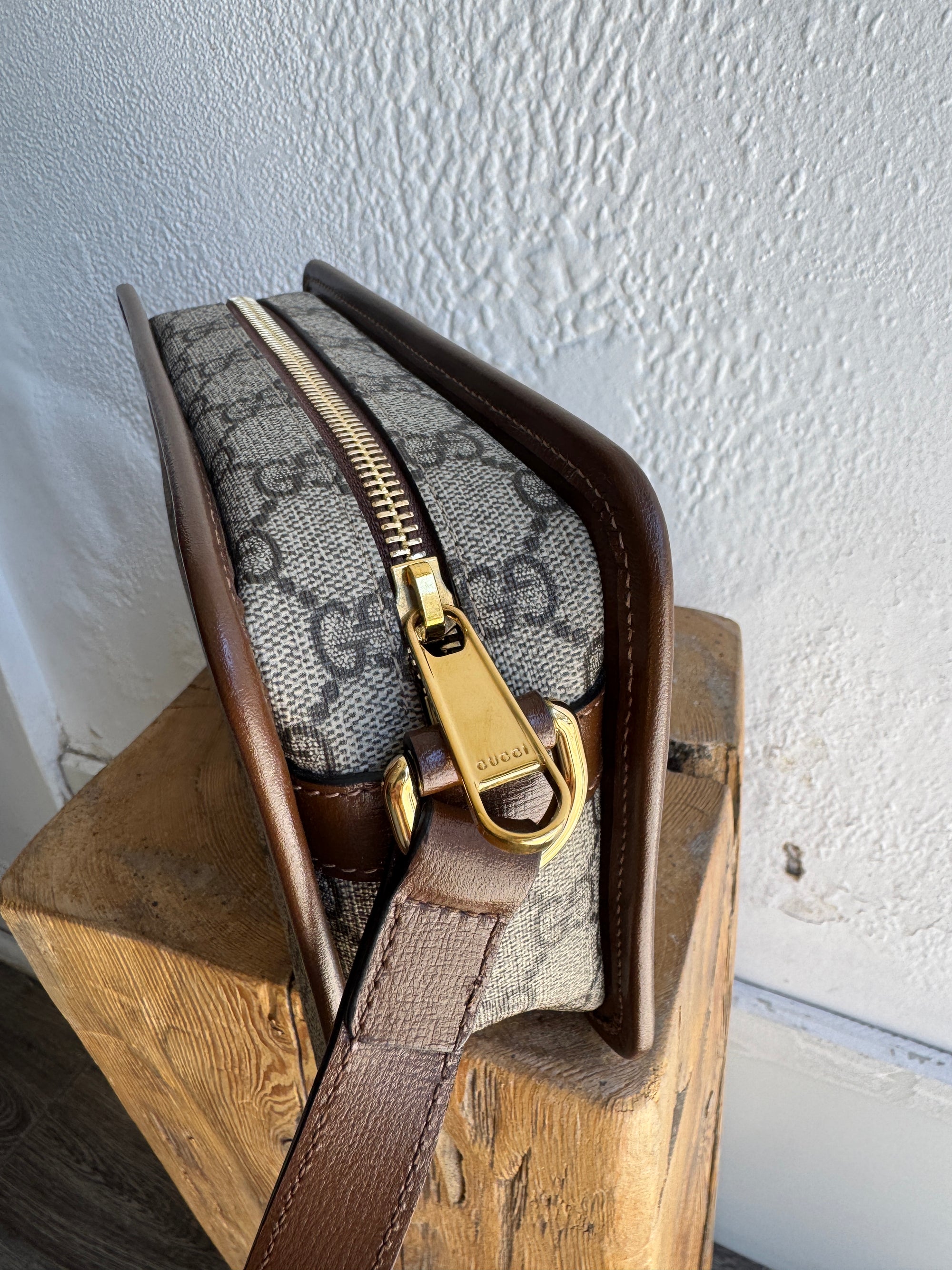 Gucci GG Mini Messenger Crossbody Bag, Brown
