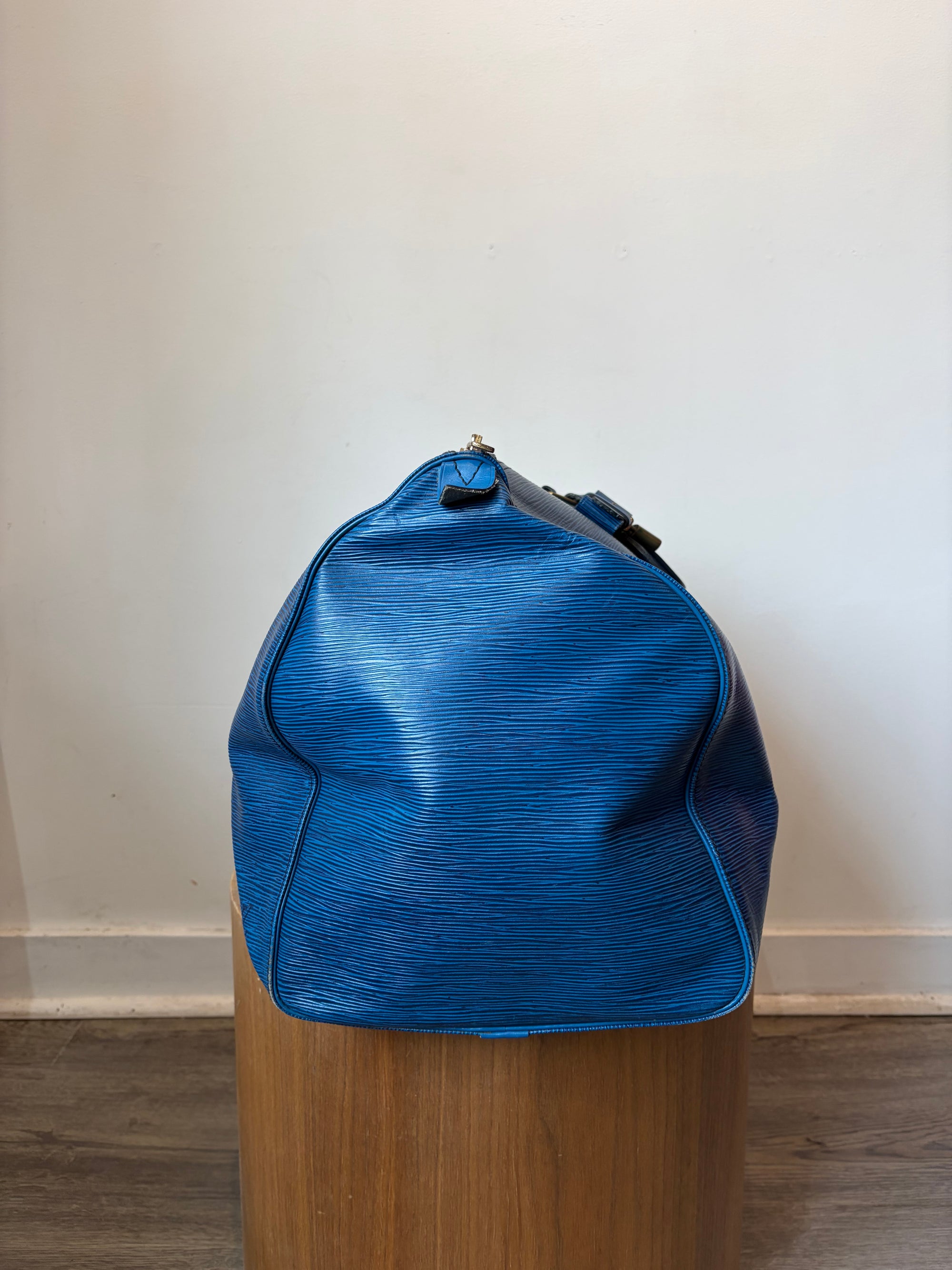 Louis Vuitton Vintage 1995 Keepall 55, Epi Leather, Blue