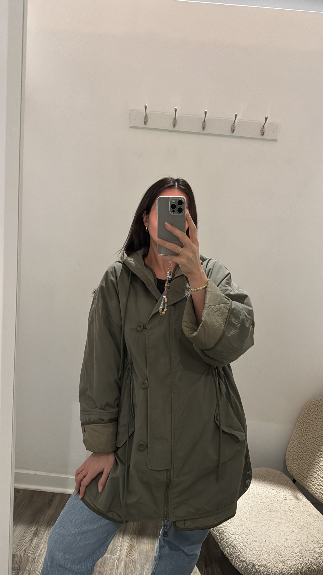 Weekend Max Mara 2in1 puffer coat with quilted interior, Green, XL