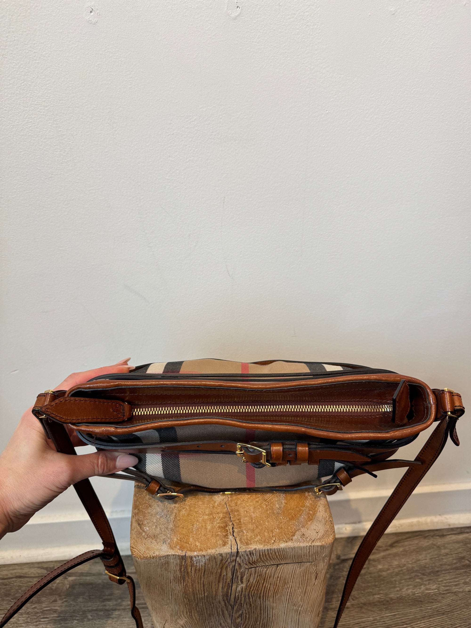 Burberry Bridle House Check Crossbody Bag