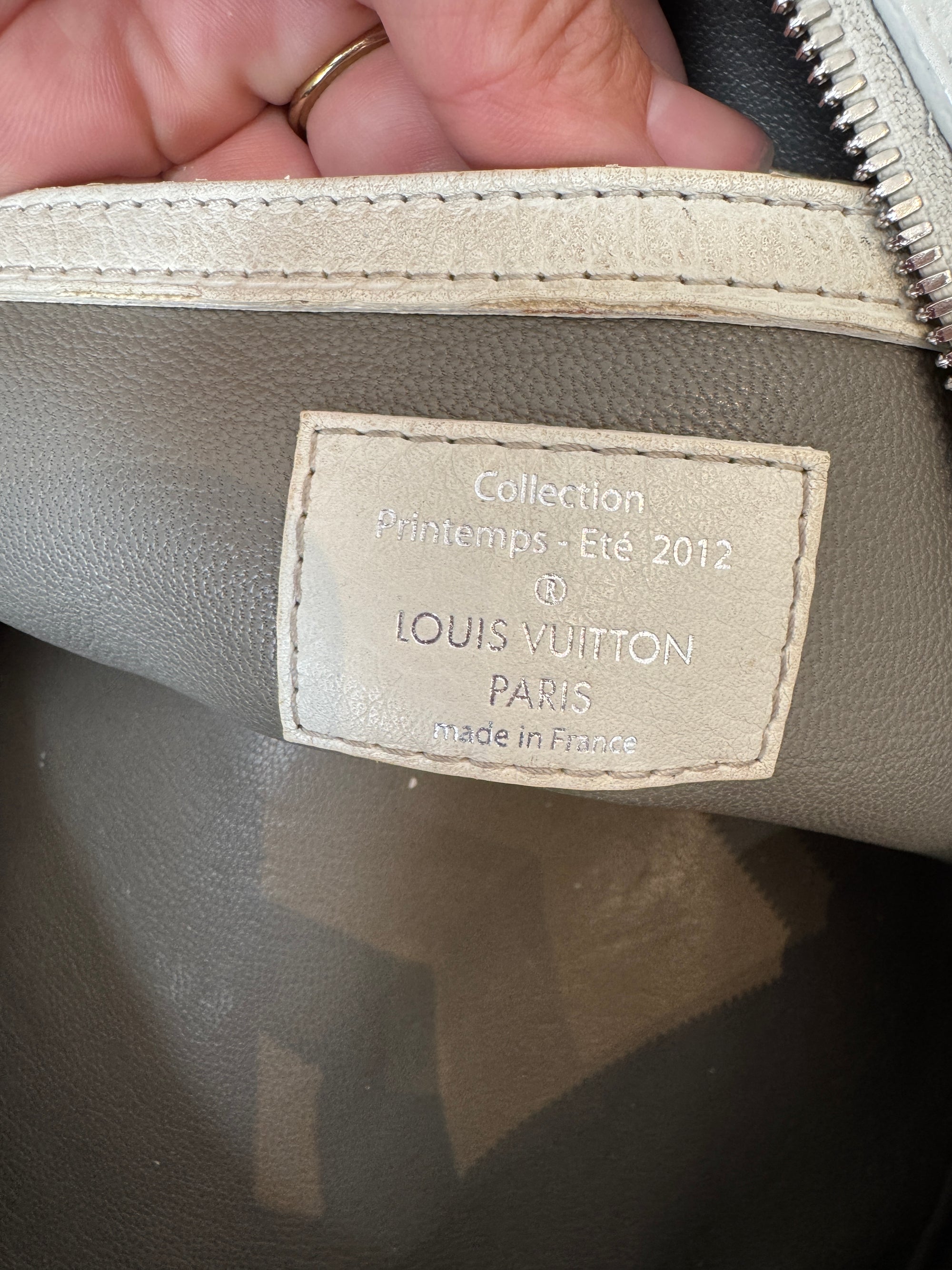 Louis Vuitton 2012 Bouclettes Speedy Round White/Grey