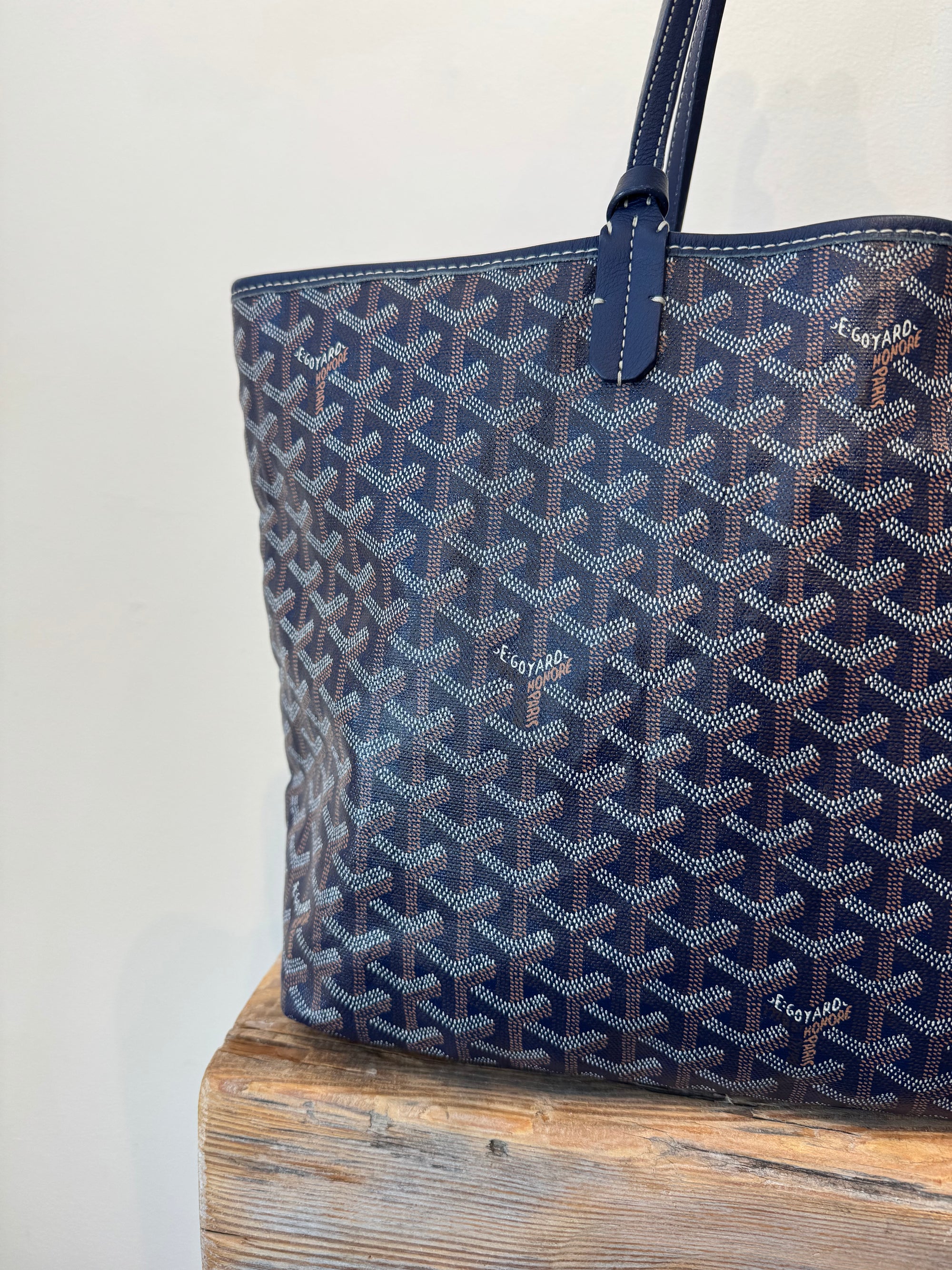Goyard Saint Louis Tote Bag,  Navy, PM