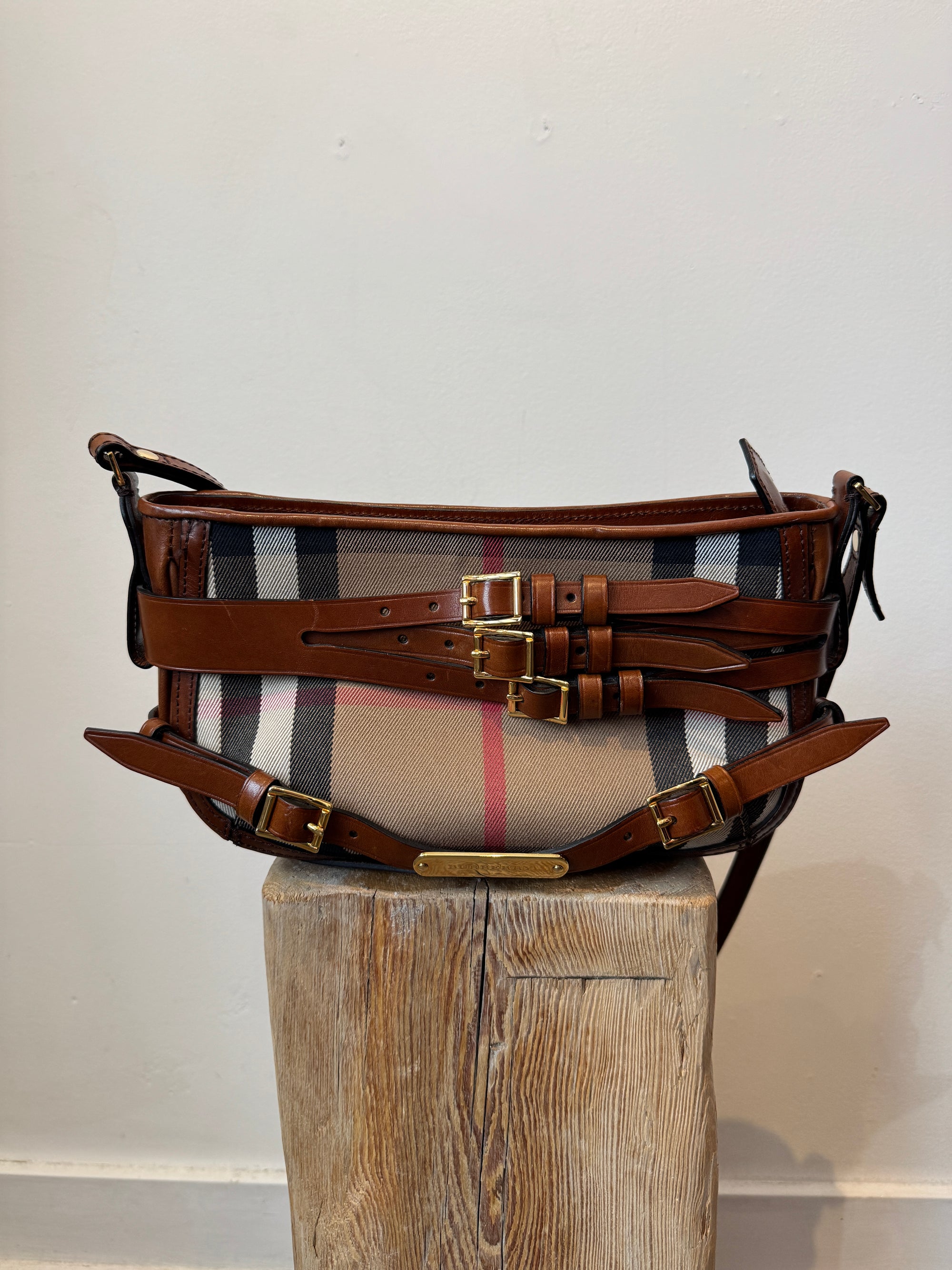 Burberry Bridle House Check Crossbody Bag