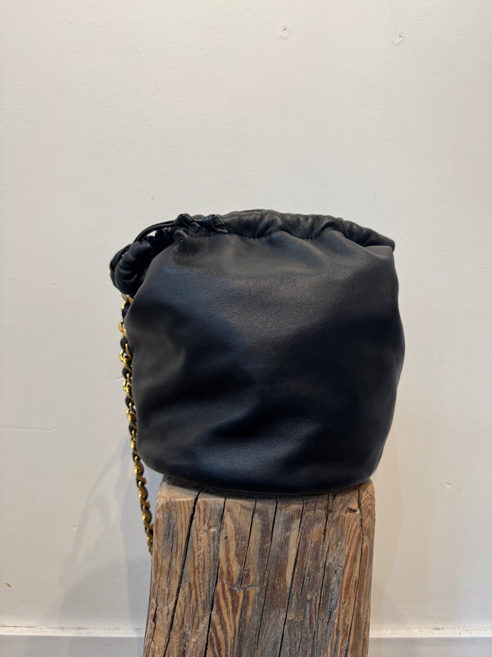 Khaite Medium Aria Bucket Bag, Black