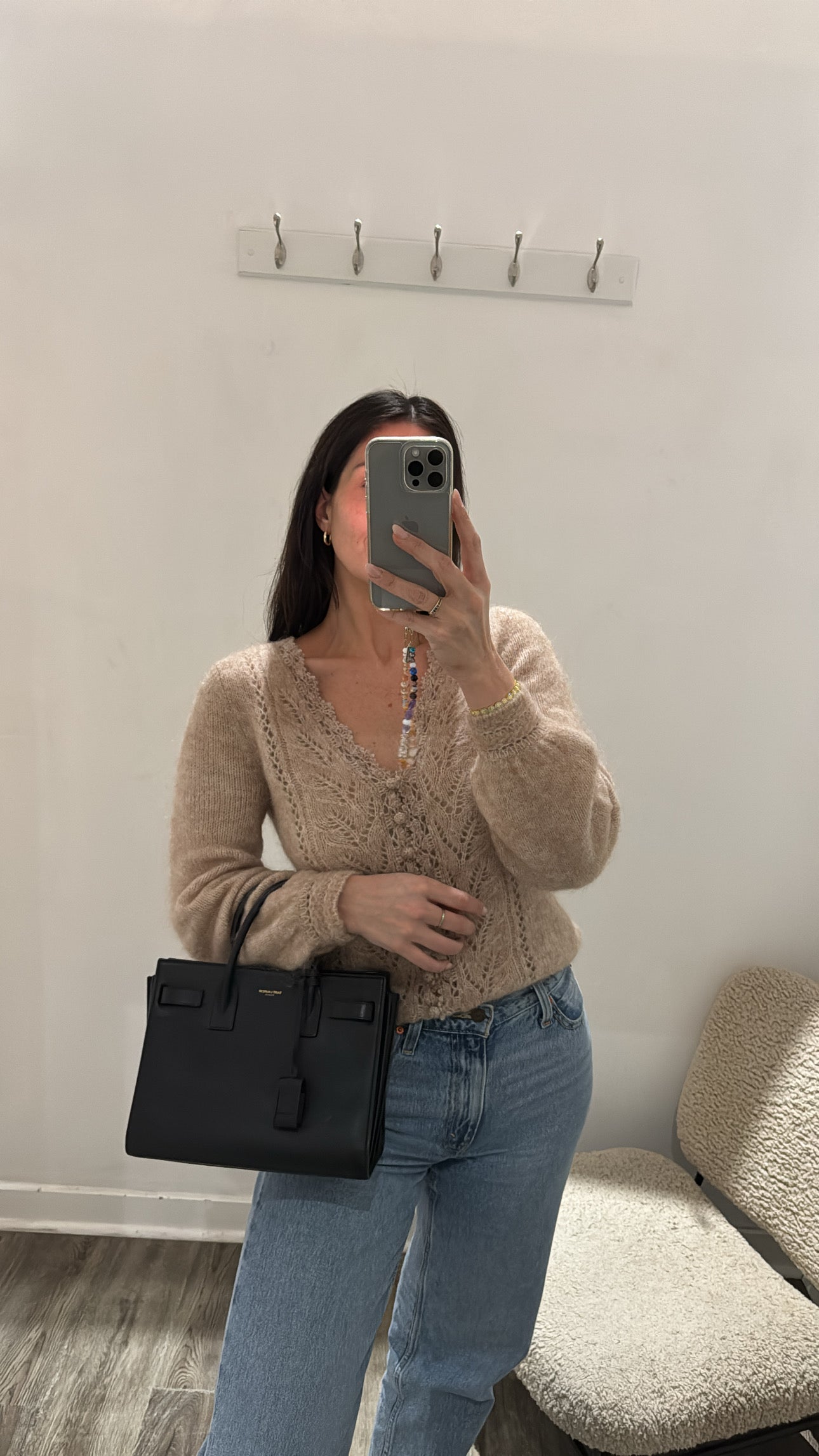 Saint Laurent Baby Sac de Jour, Handbags Black