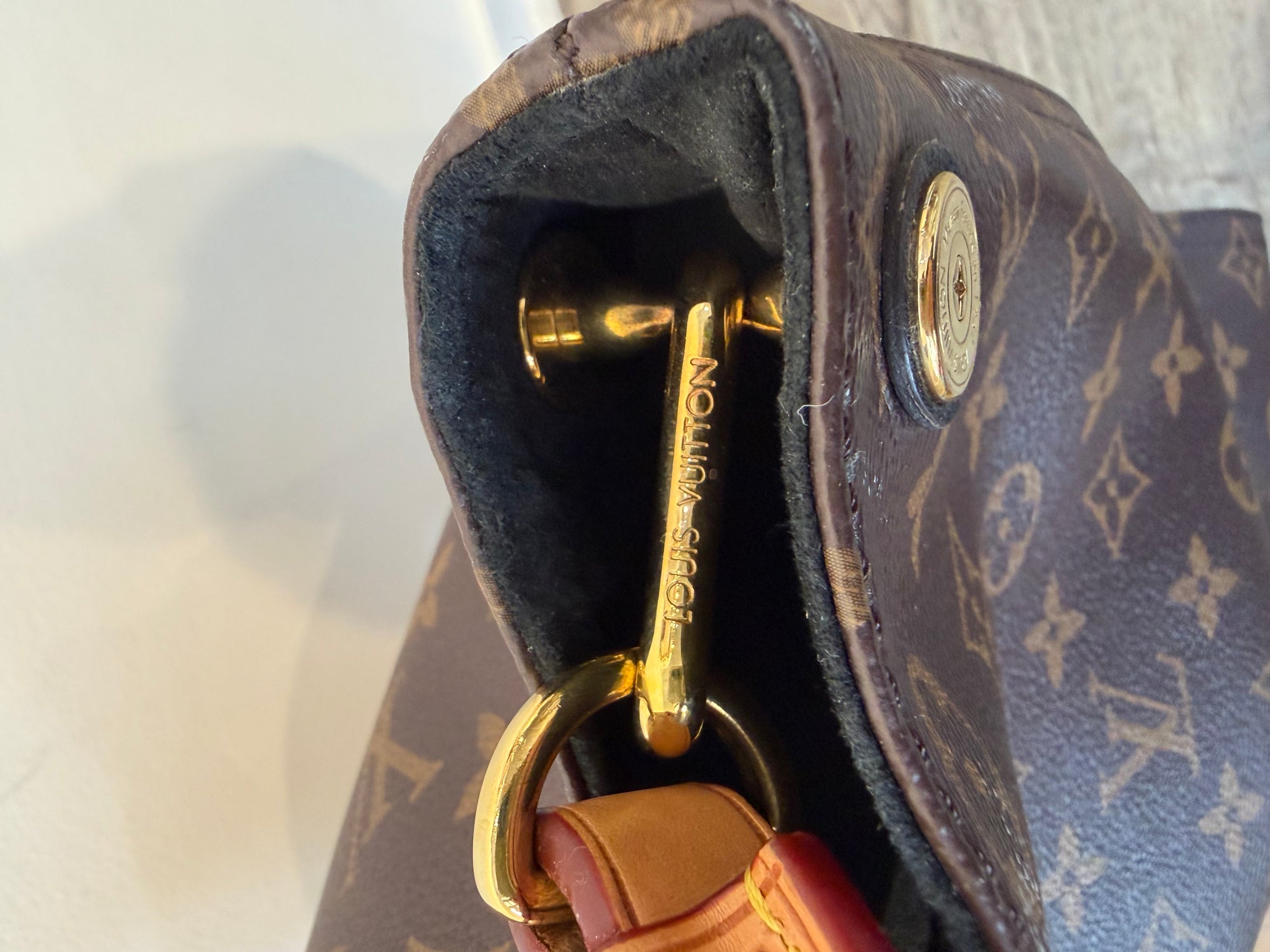 Louis Vuitton Monogram Gaia Handbag, Brown/Black
