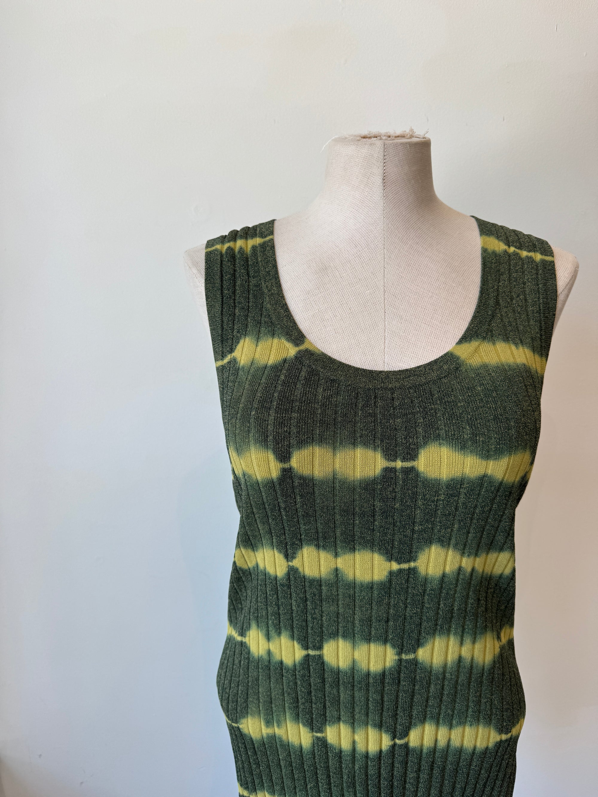 Sandro Paris tie dye tunic knit, Green, Medium