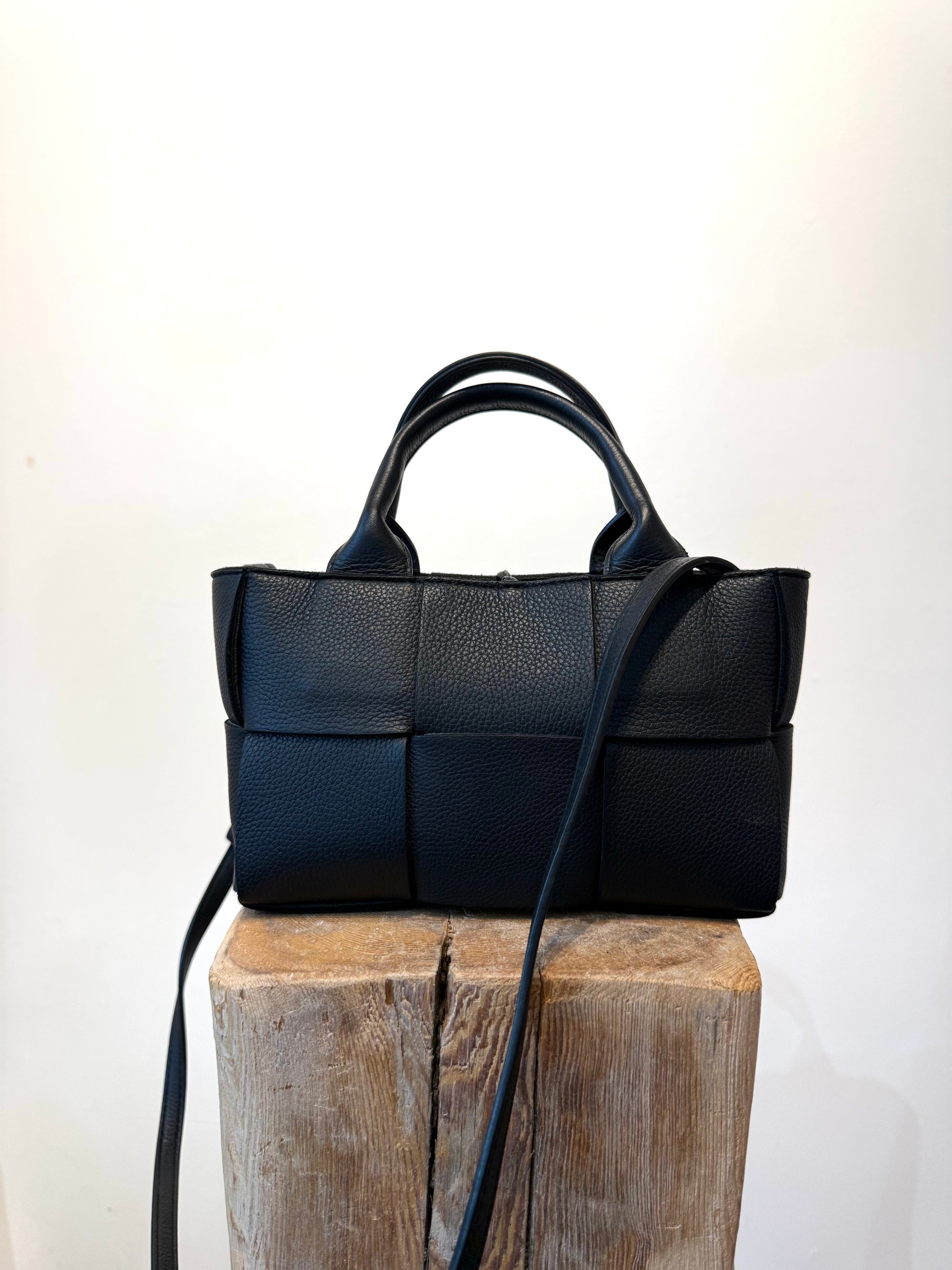 Bottega Veneta Mini Arco Tote Bag, Black