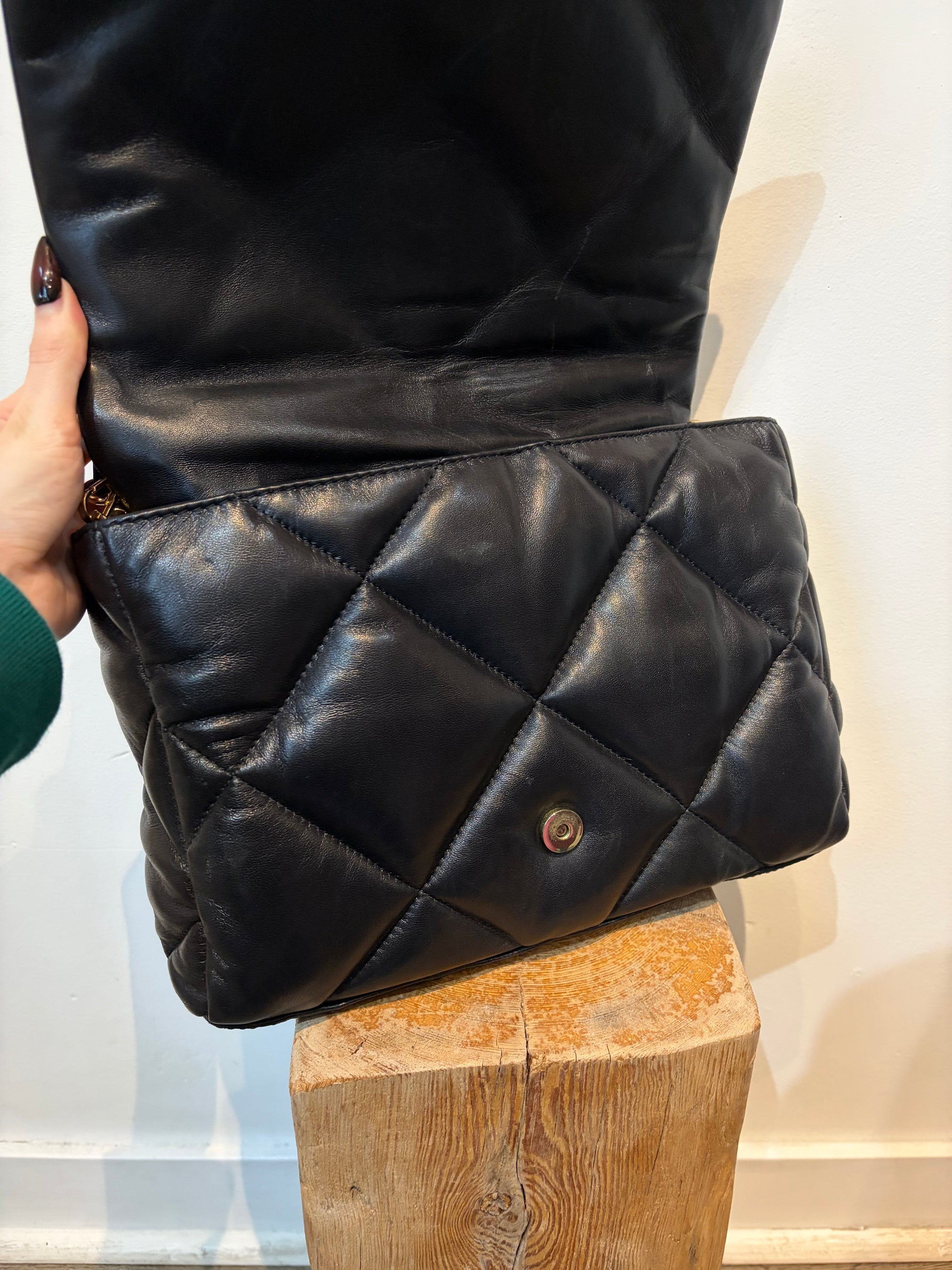 Stand Studio Brynnie Quilted Lamb Leather Handbags Black