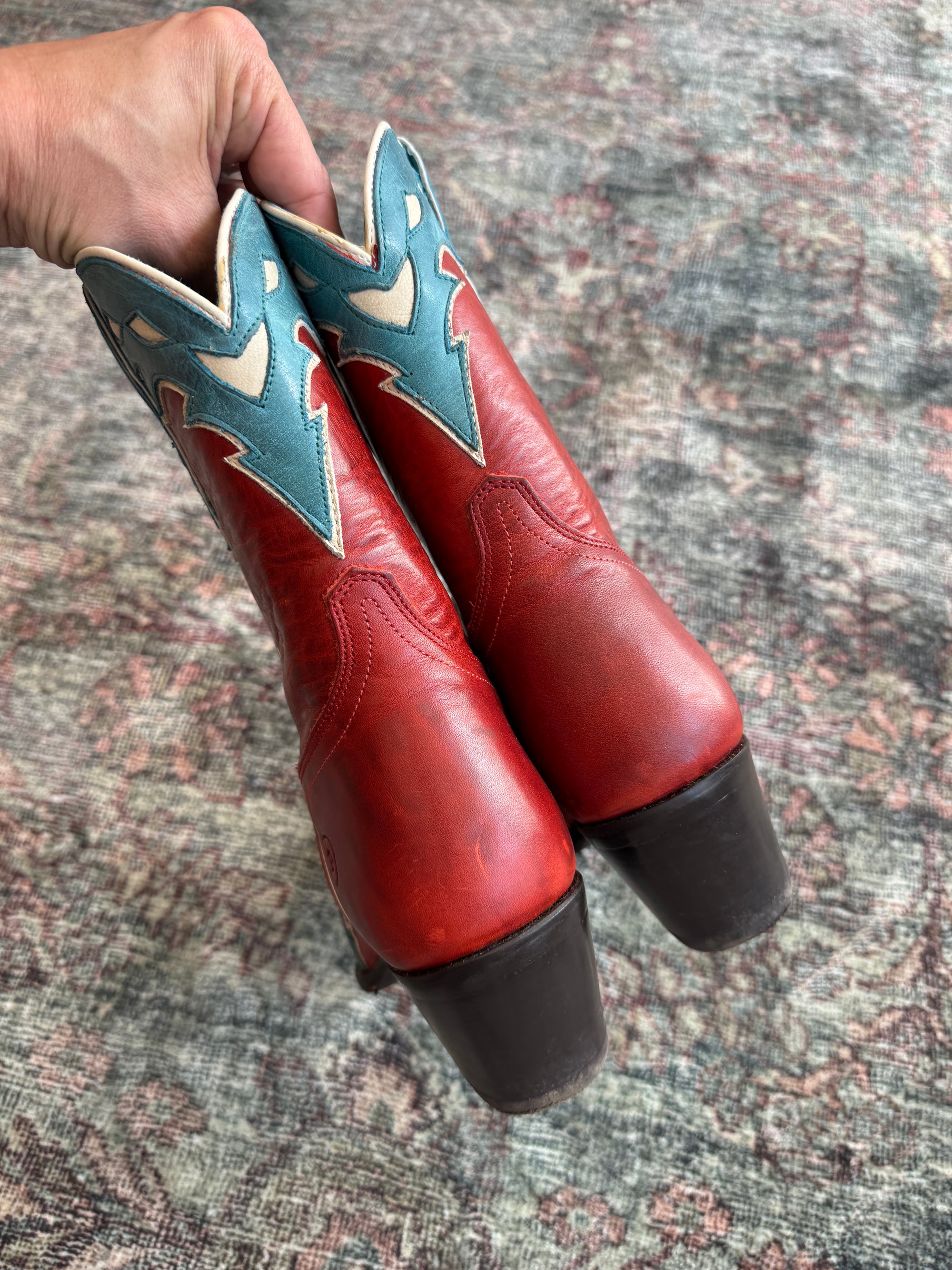 Ariat Juanita Western Boots, Heart Throb Red, 9.5B