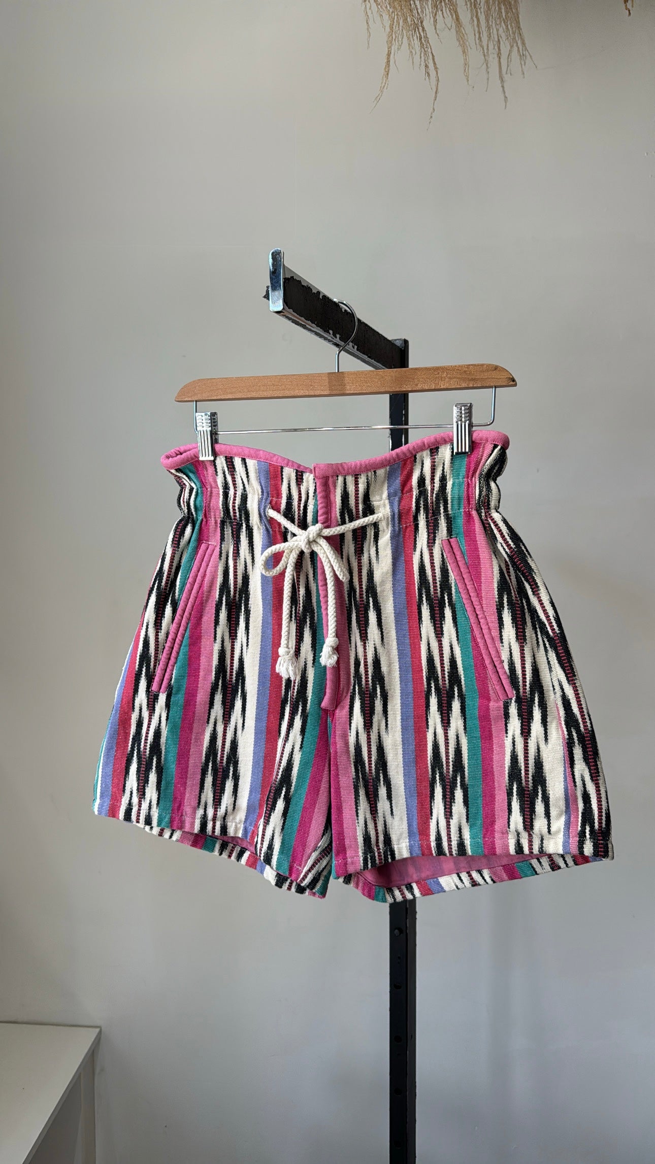 Isabel Marant Étoile Inima Ikat Printed Tulip Waist Shorts Multi, 36
