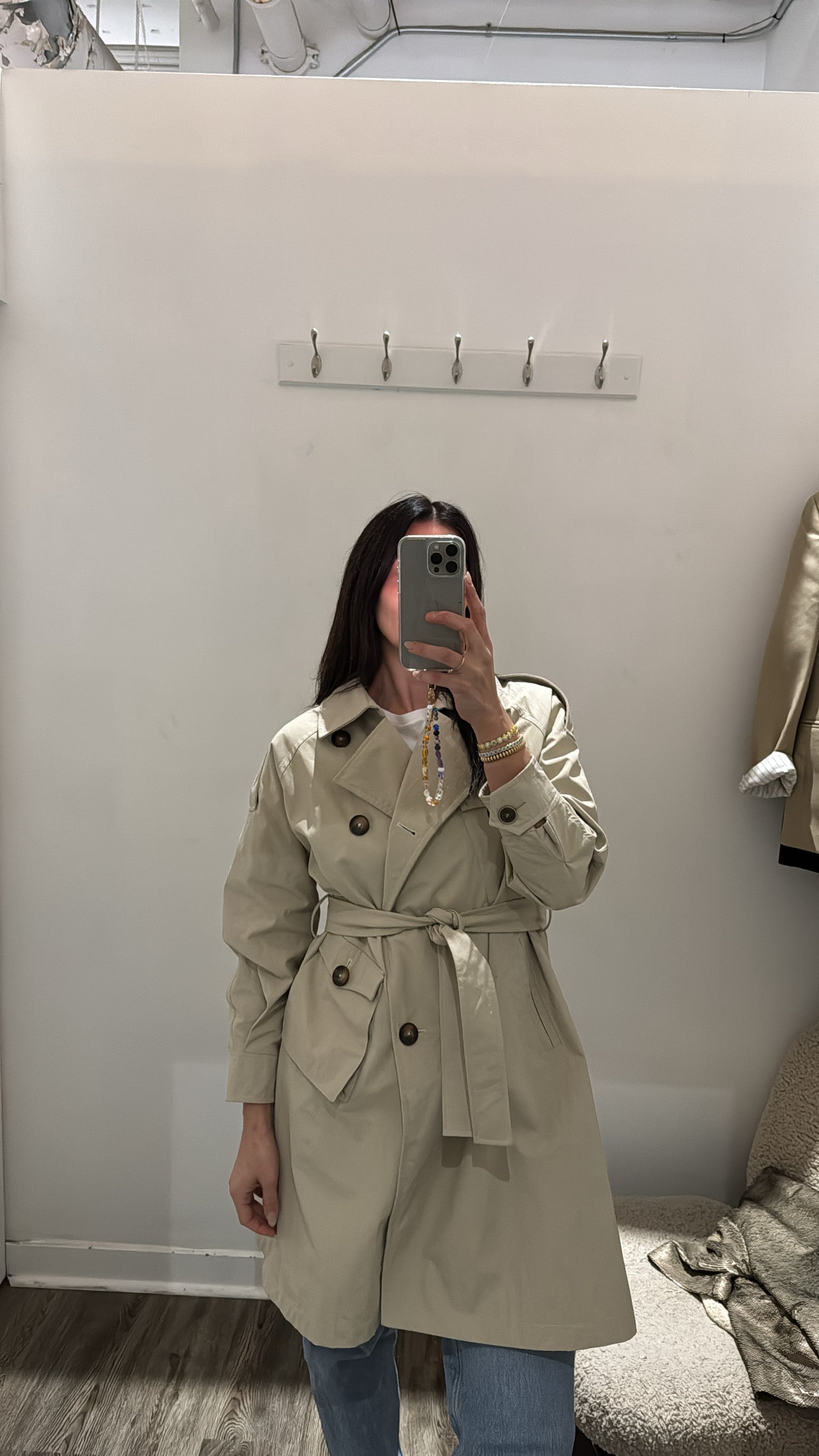 Sosken Studios belted nylon jacket, Cream, 1