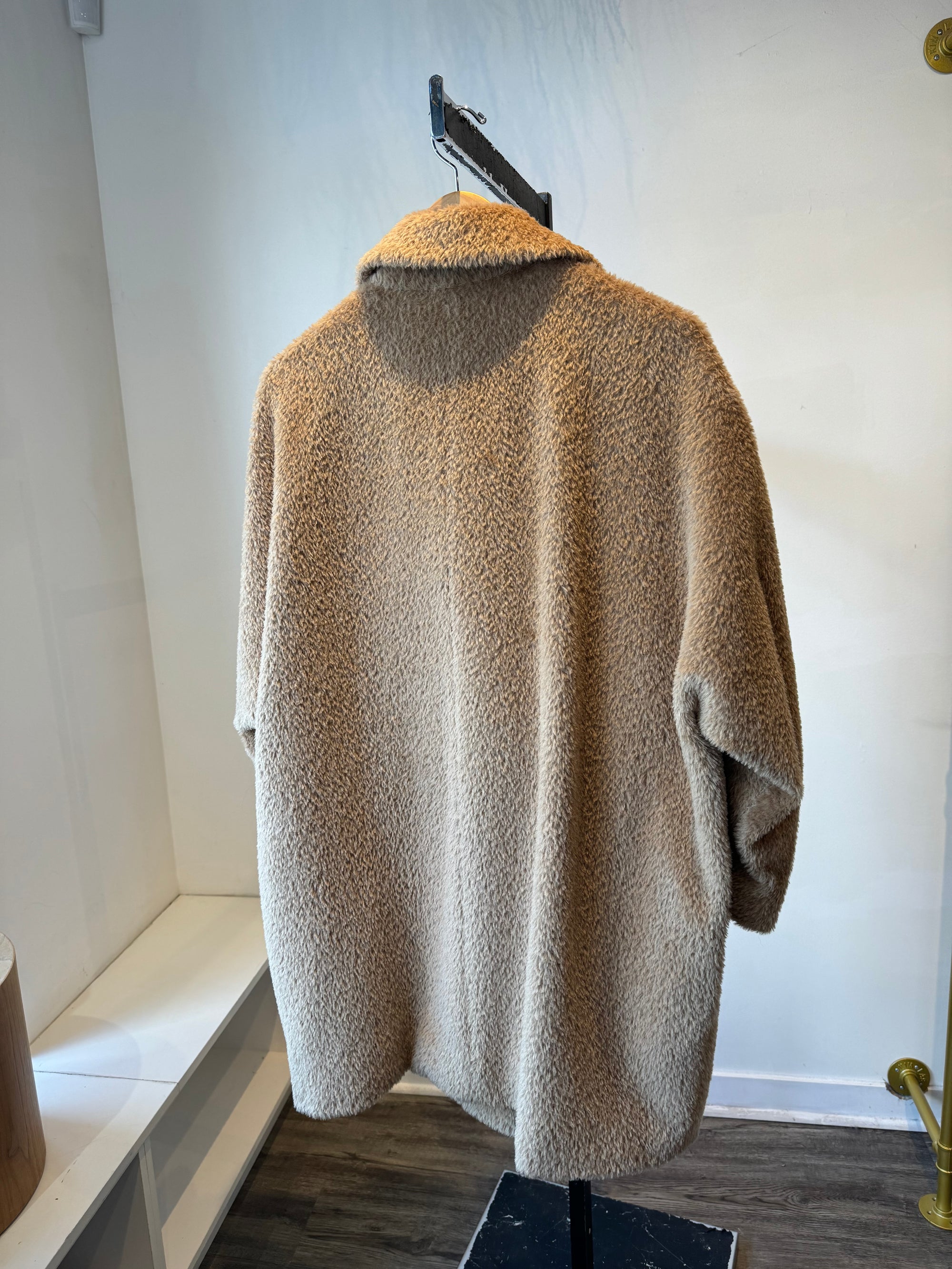 MaxMara teddy coat, Tan, 42