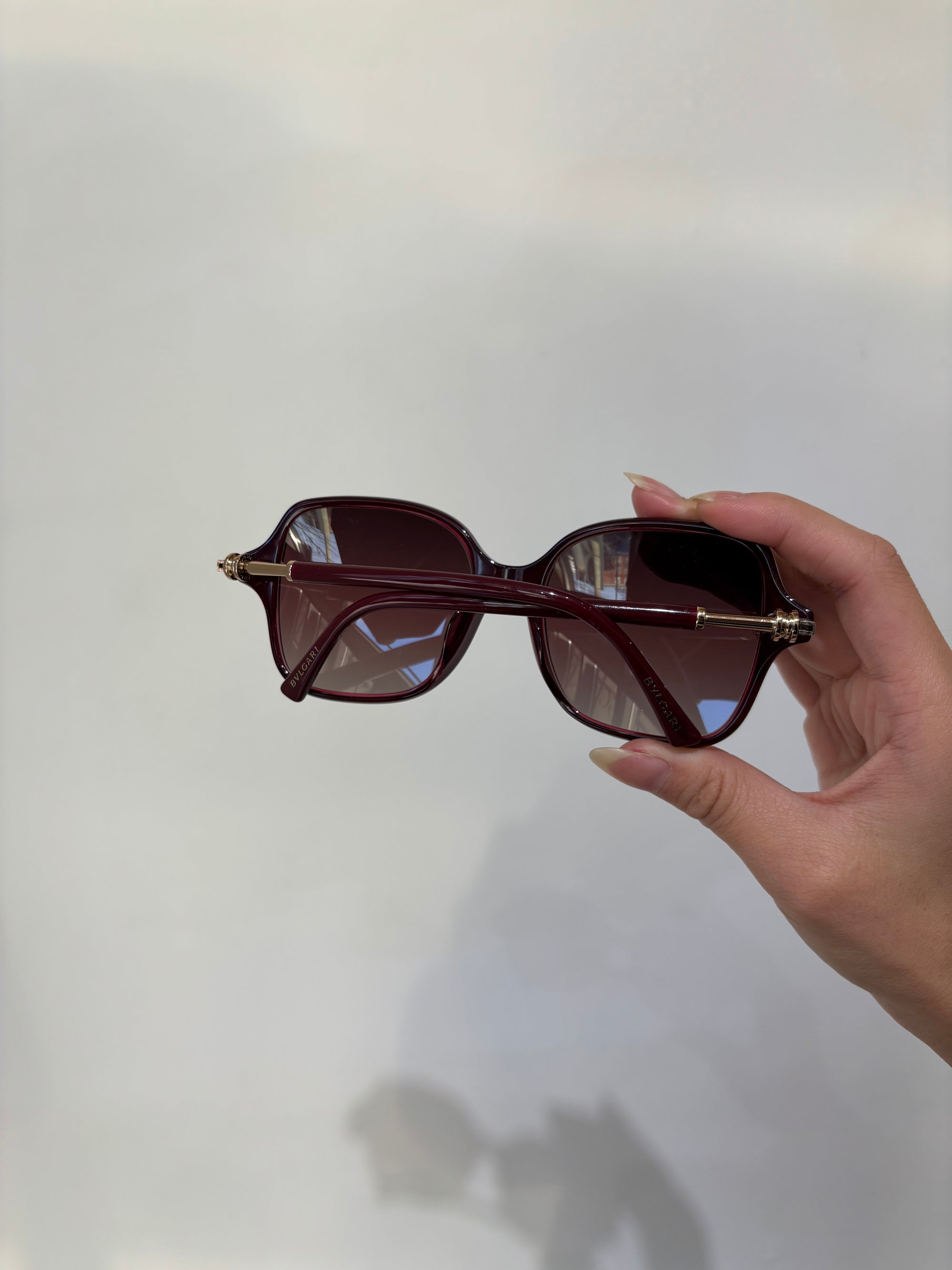 Bvlgari Sunglasses, Burgundy