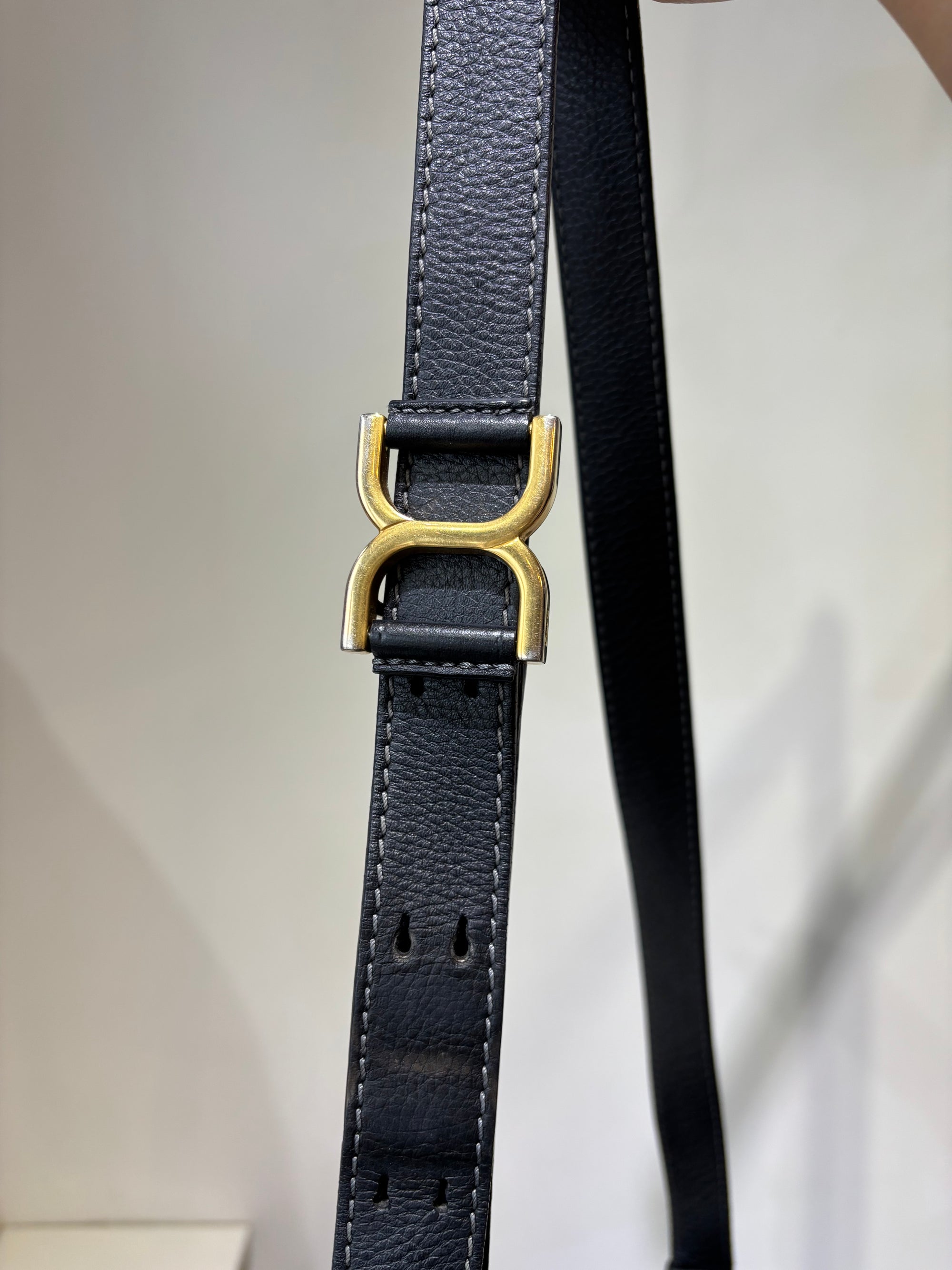 Chloe Marcie Saddlebag Handbags Black