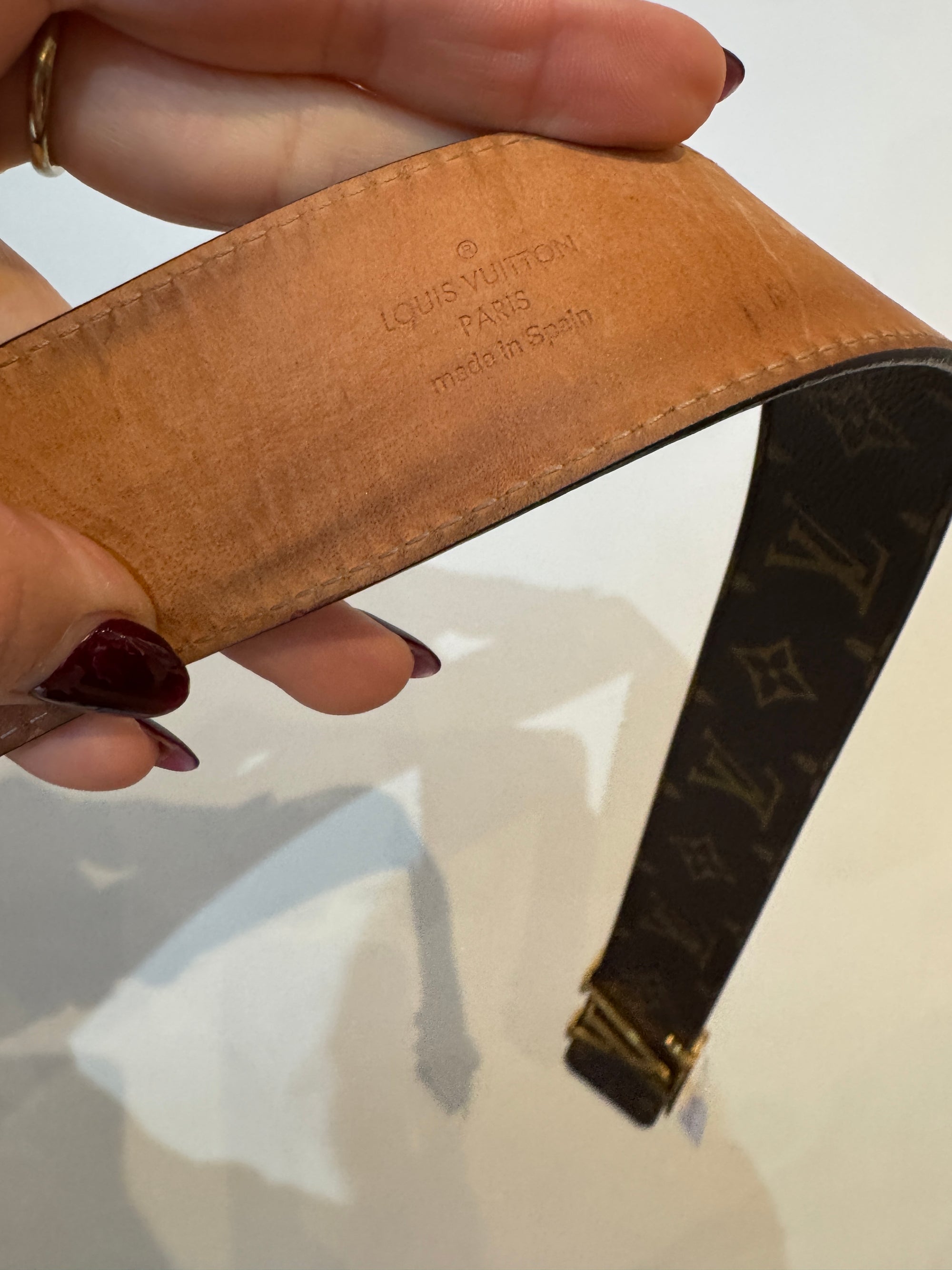 Louis Vuitton Monogram 40MM Belt, 80/32