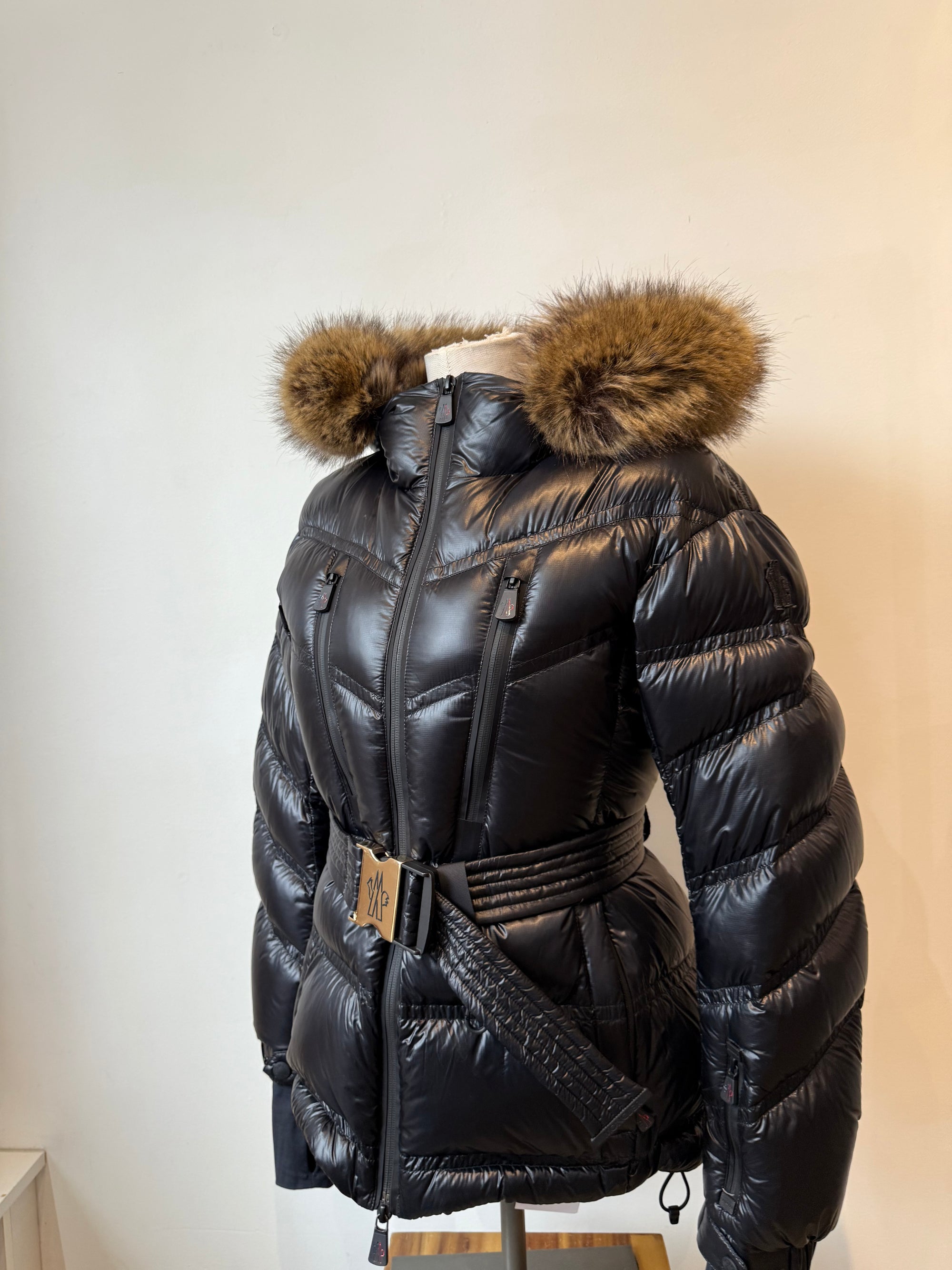 Moncler Grenoble Bernin Ski Parka, Black, 1 (XS)