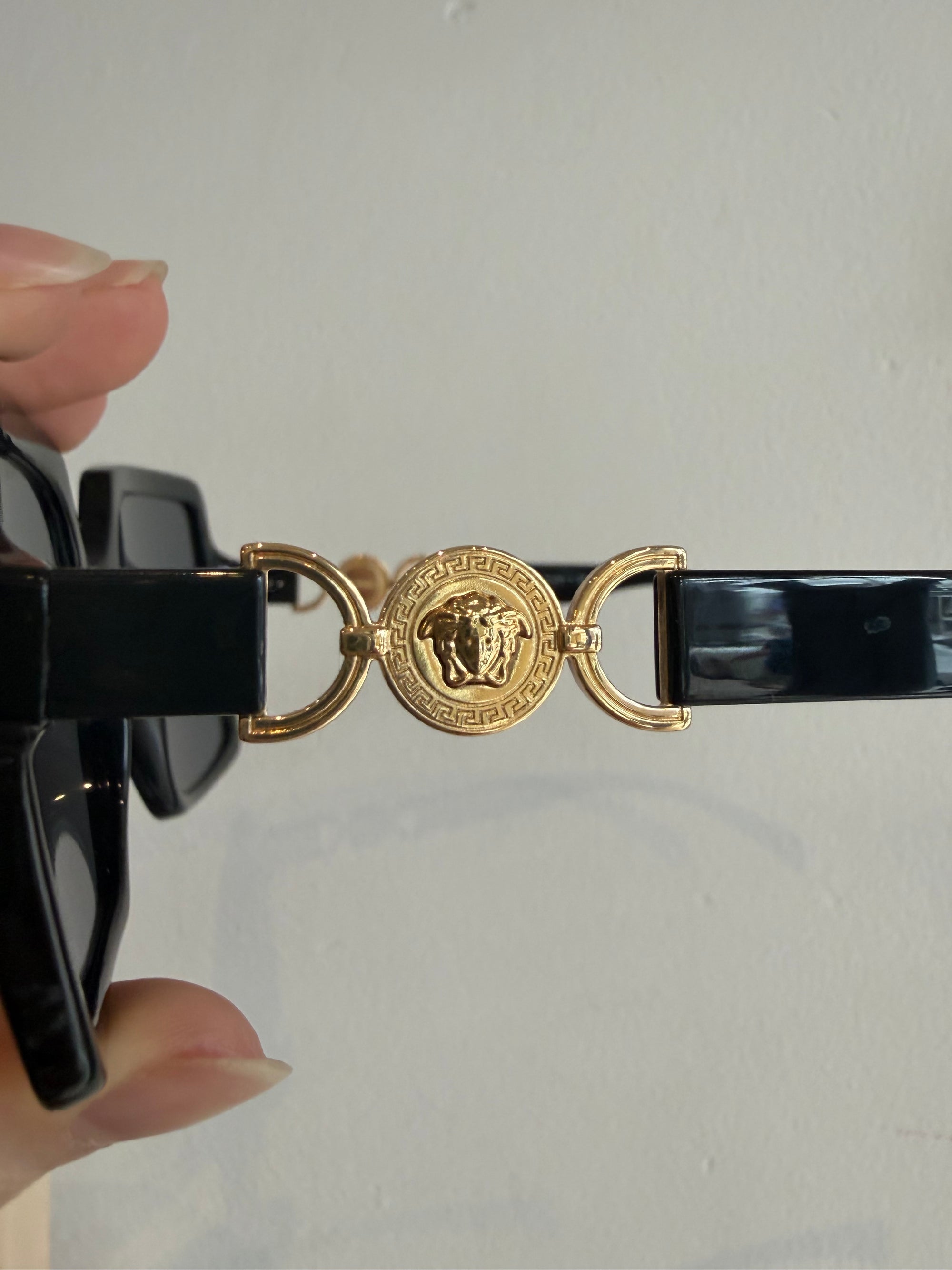 Versace Oversized Square Sunglasses, Black