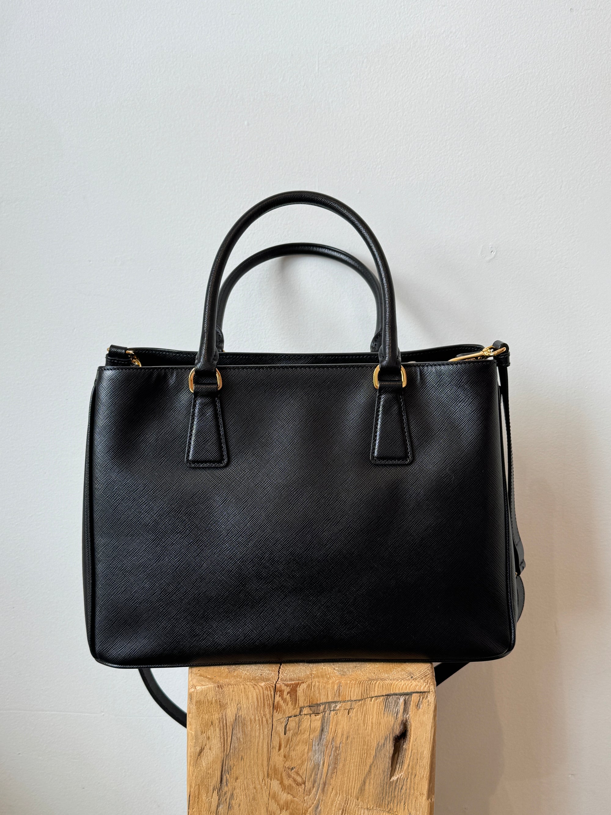 Prada Galleria Medium Tote Safiano Leather Black