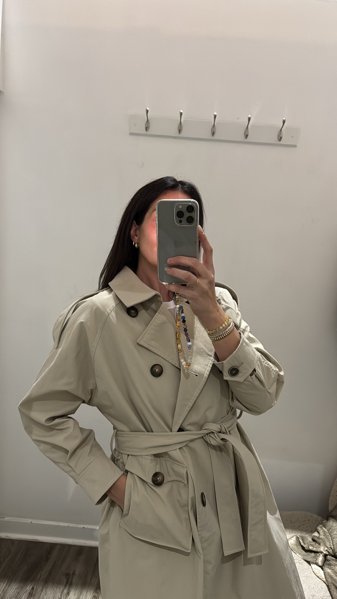 Sosken Studios belted nylon jacket, Cream, 1