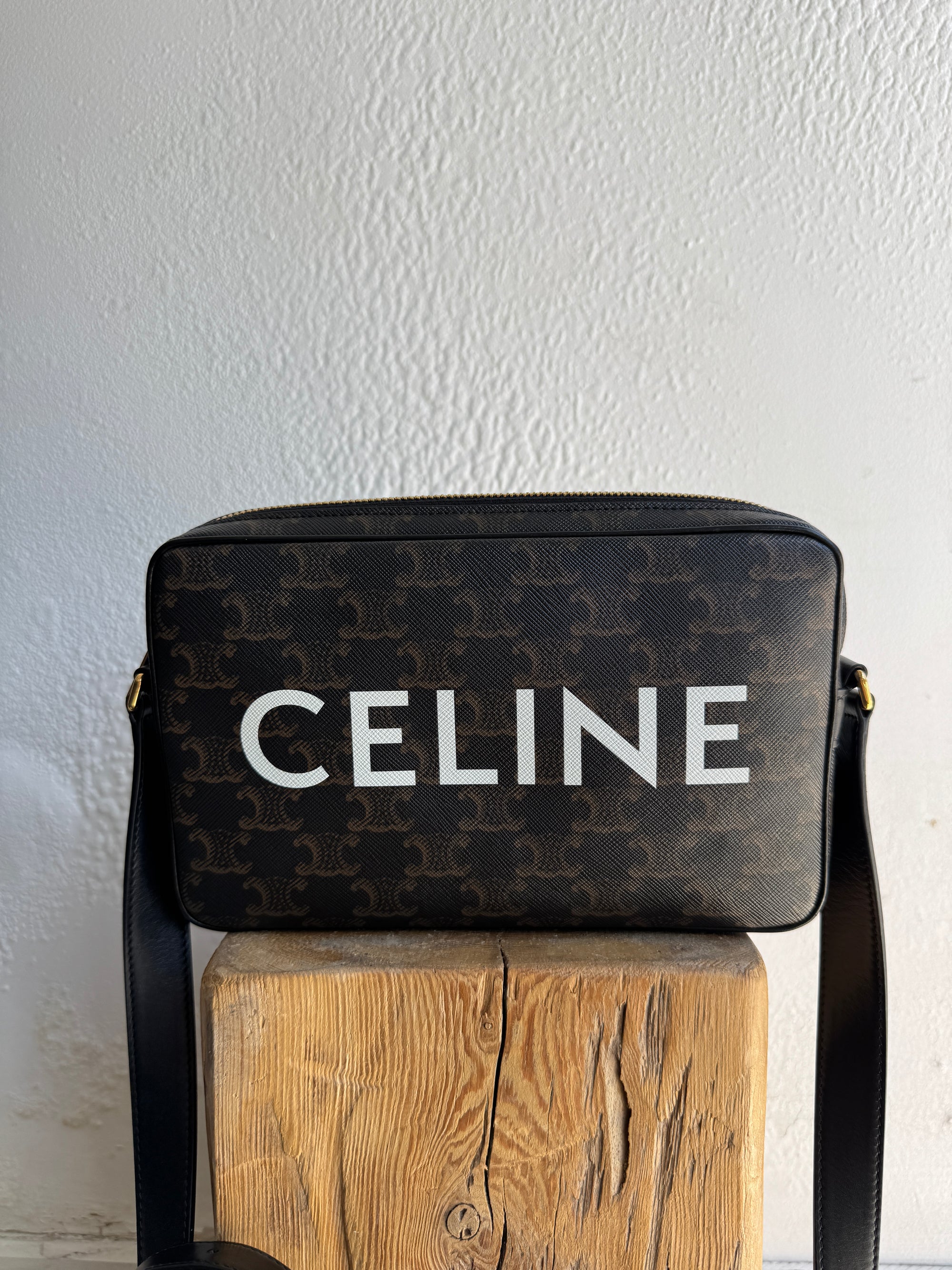 Celine Medium Messenger Bag, Black, Medium