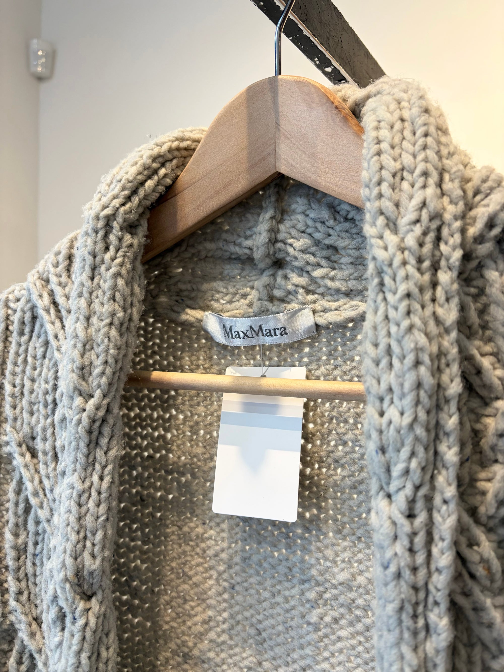 MaxMara knit vest, Grey, Medium