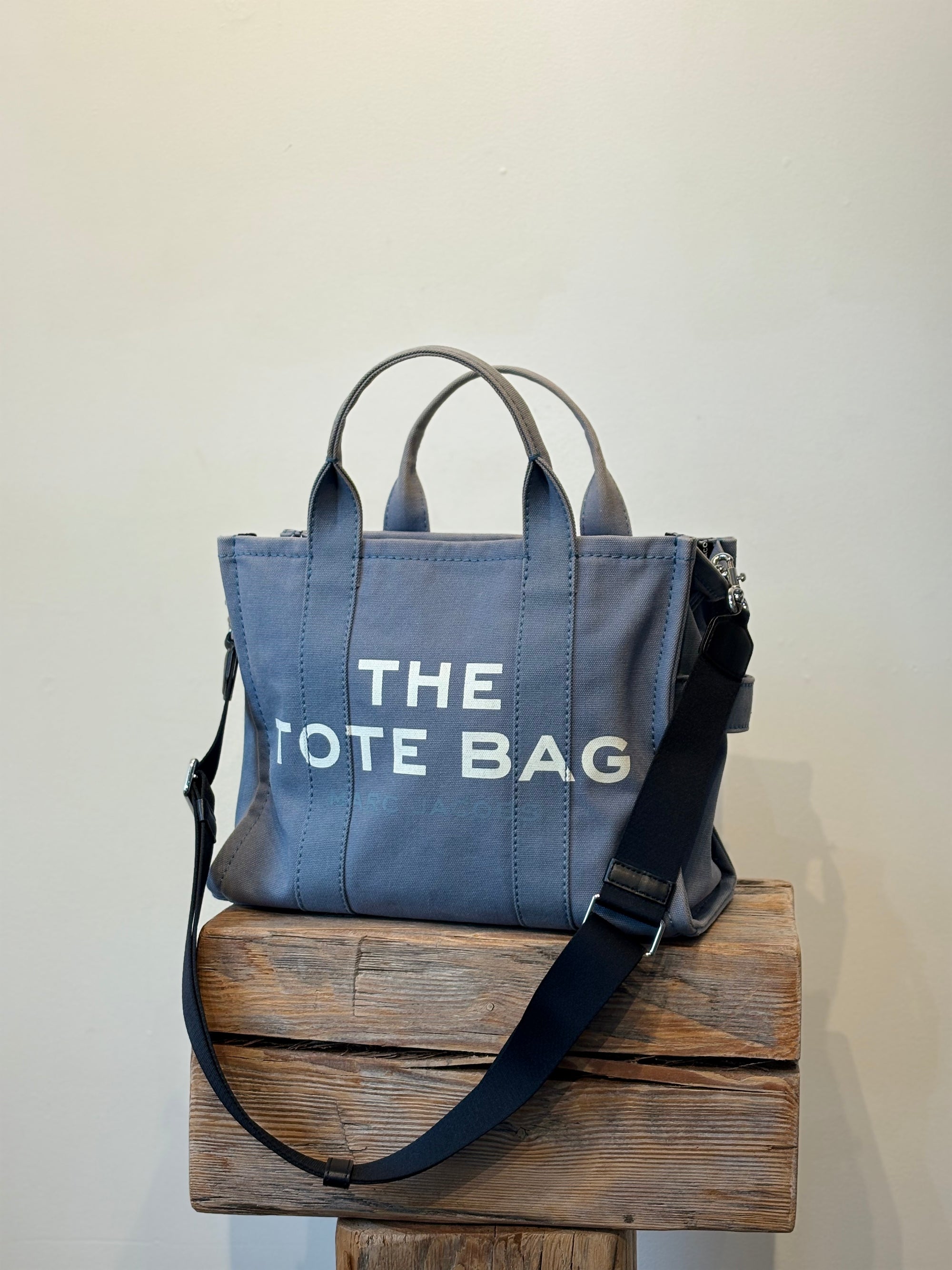 Marc Jacobs Blue Canvas Medium Tote Bag