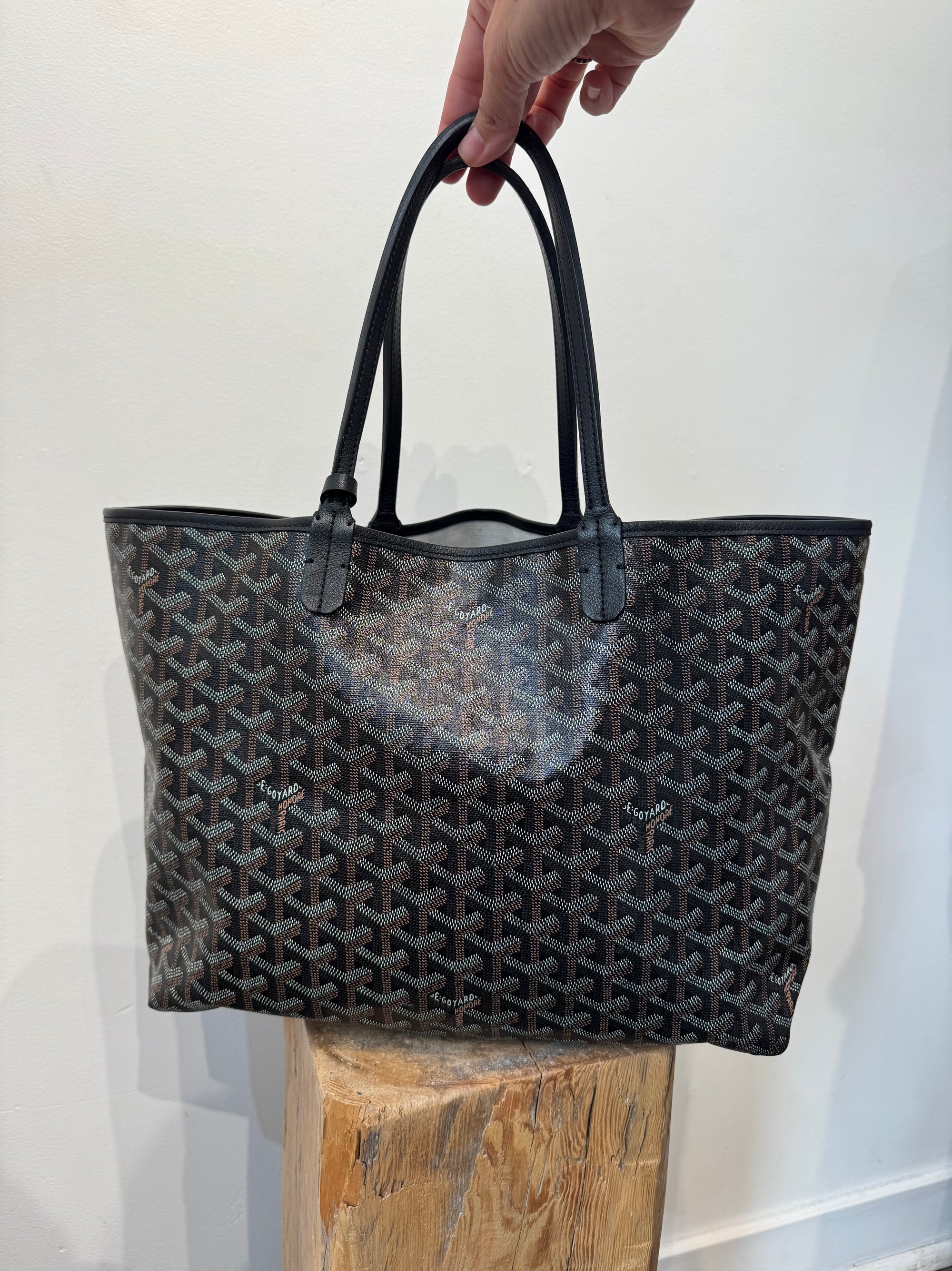 Goyard St. Louis Tote Bag, Black, PM