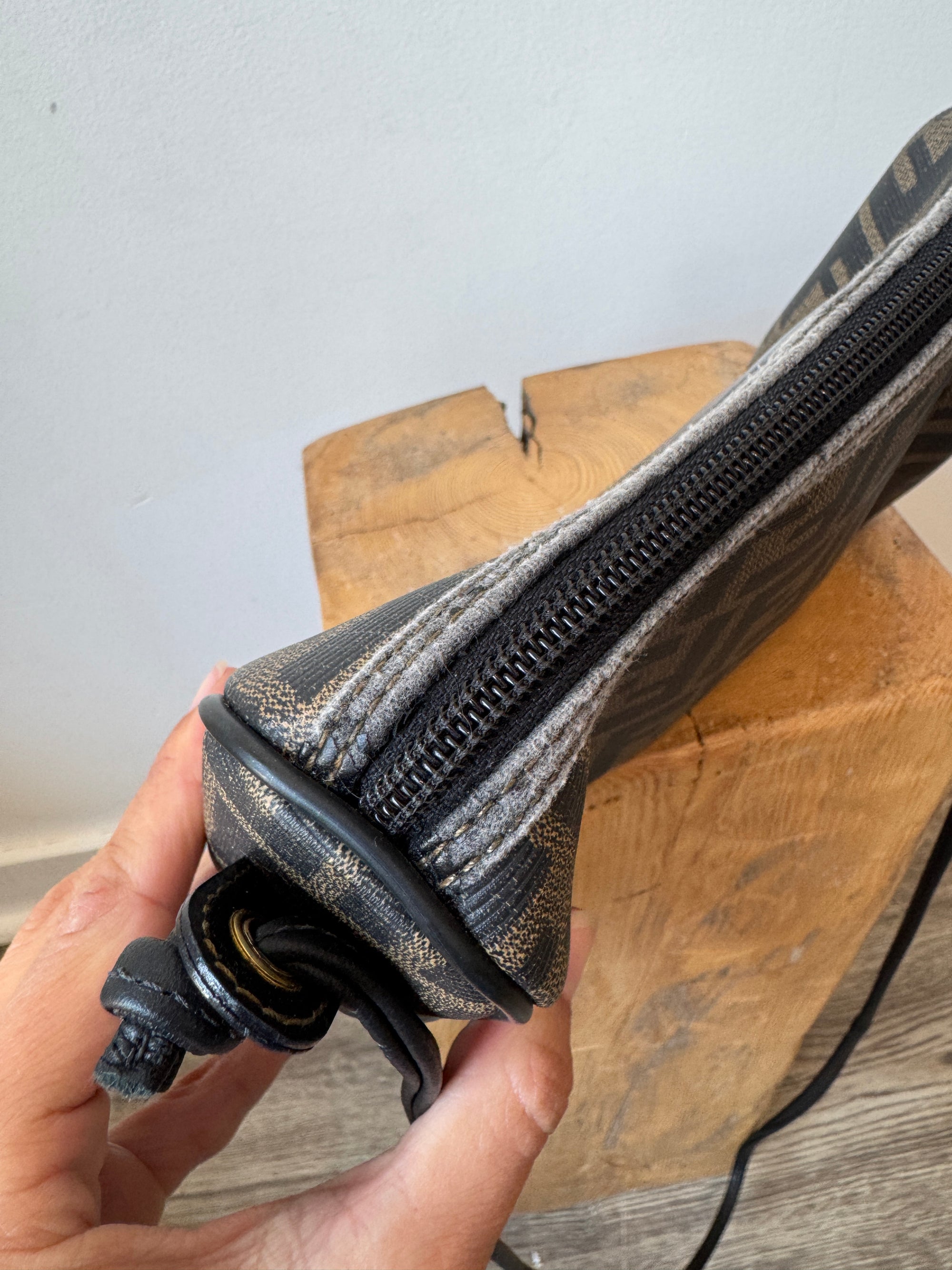 Fendi Zucca Vintage Crossbody Black