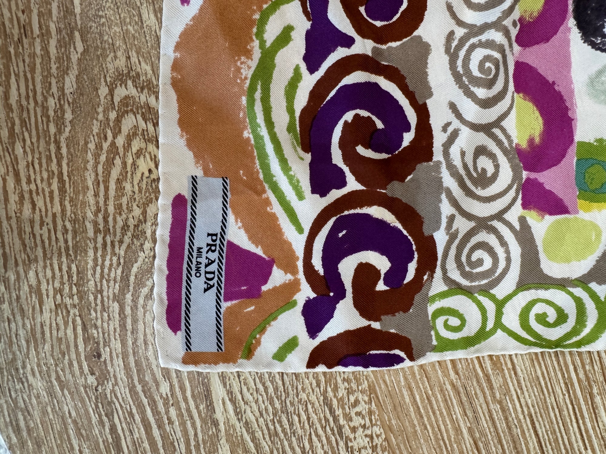 Prada London Landscape Silk Scarf, Multi