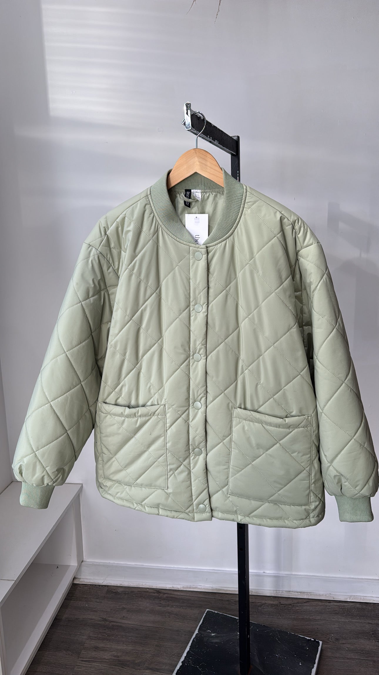 H&M quilted jacket, Green, XL