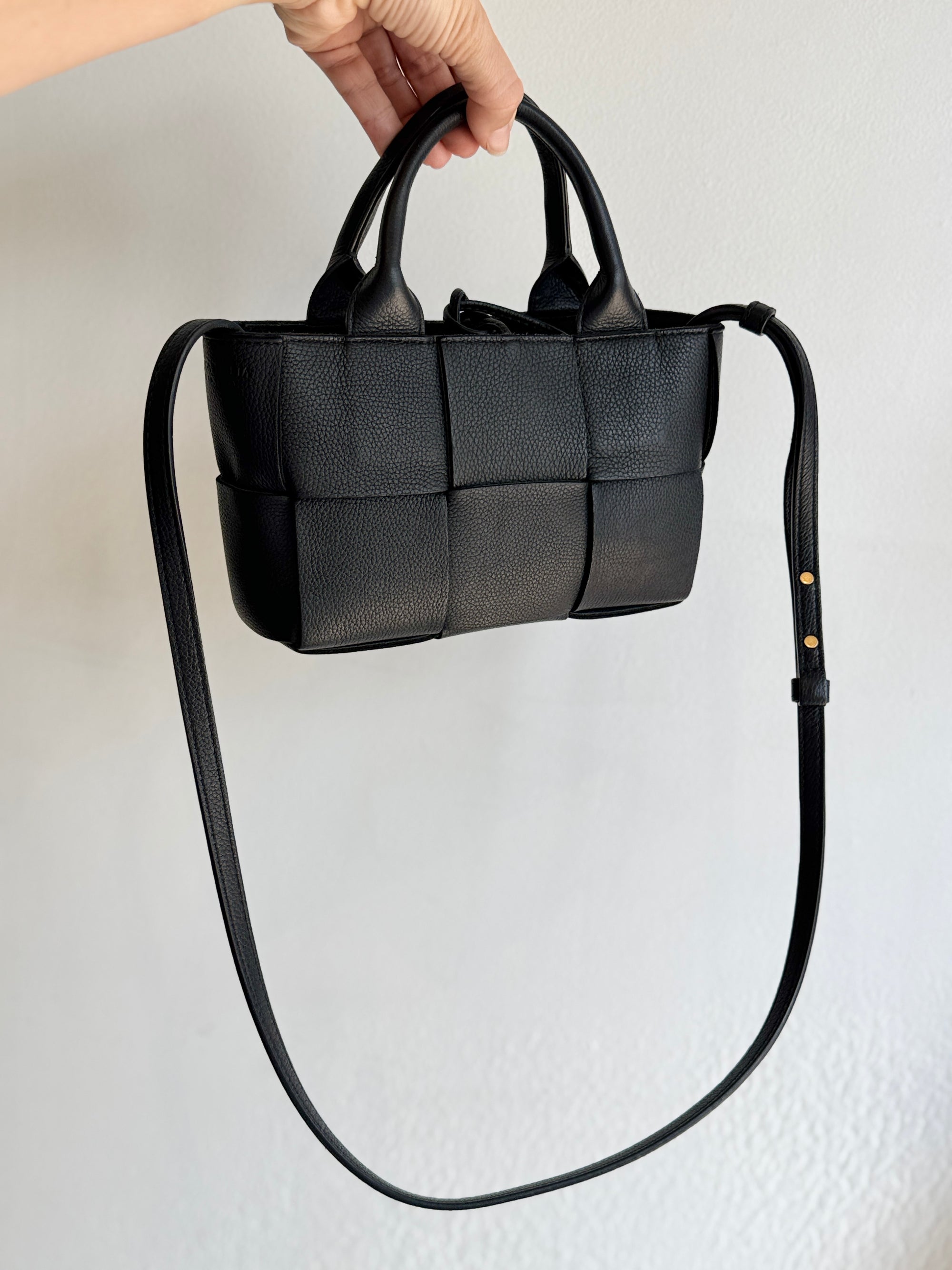Bottega Veneta Mini Arco Tote Bag, Black