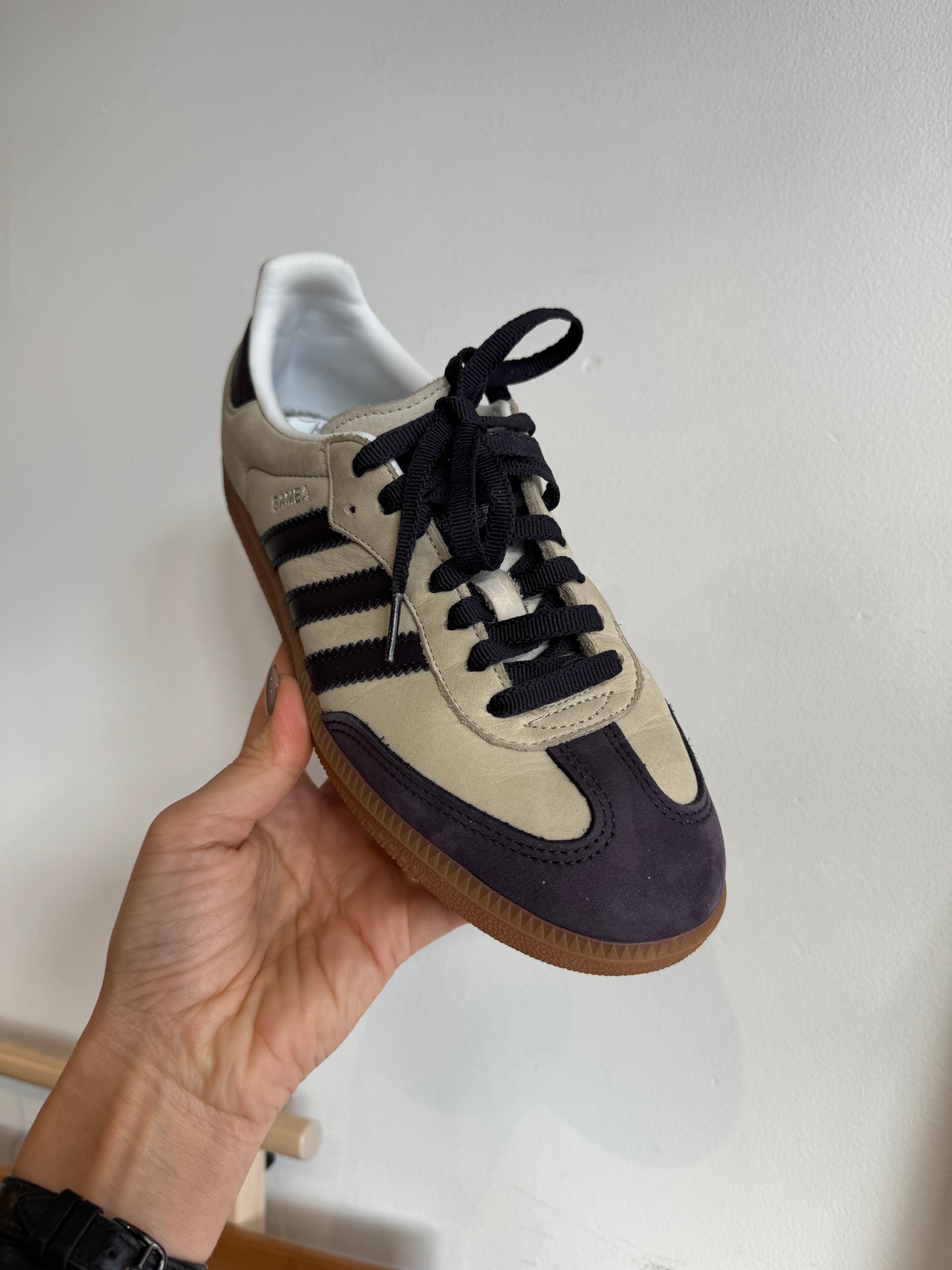 Adidas Samba Beige/Purple, 7.5