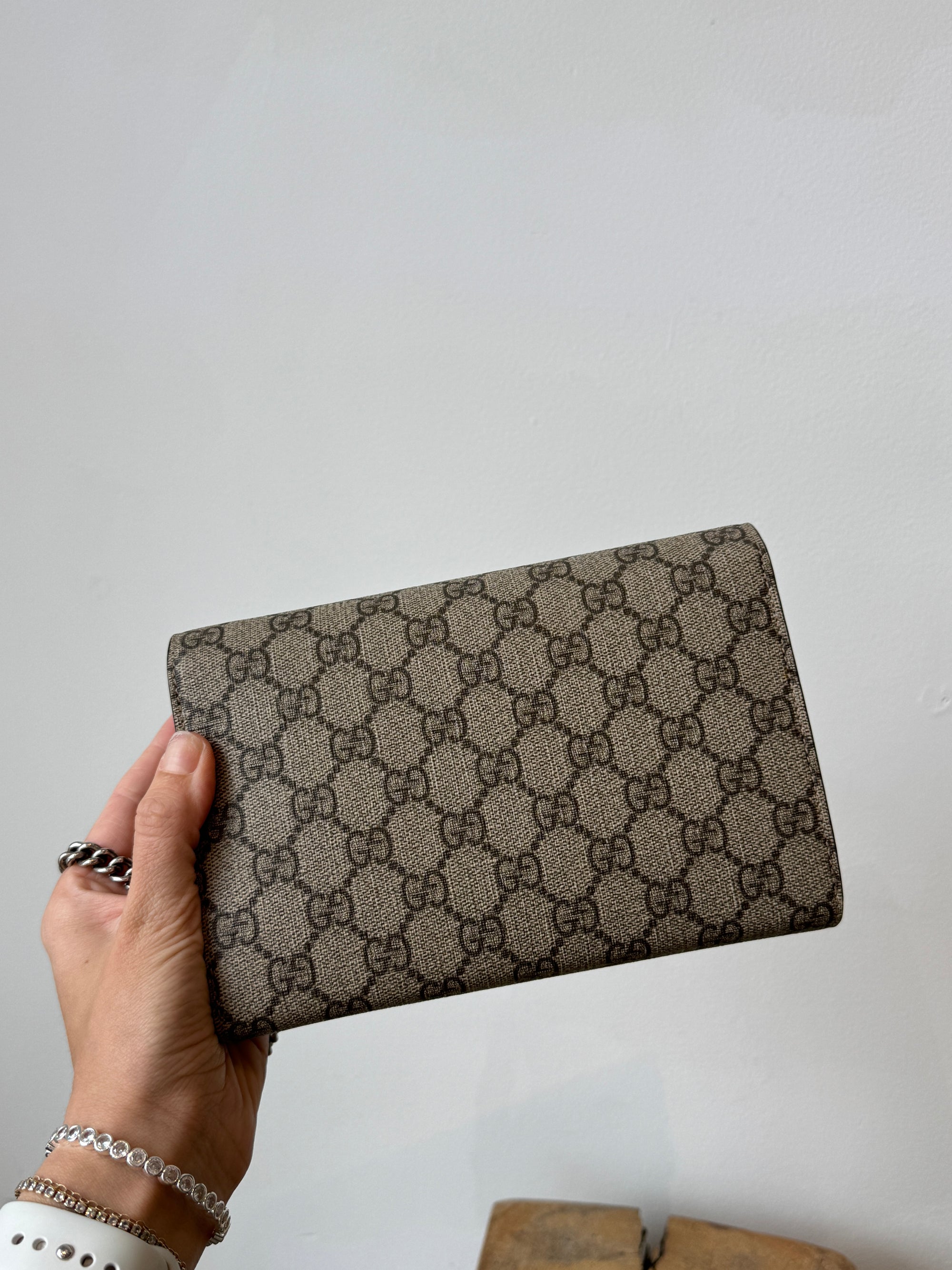 Gucci Dionysus Wallet on Chain Beige