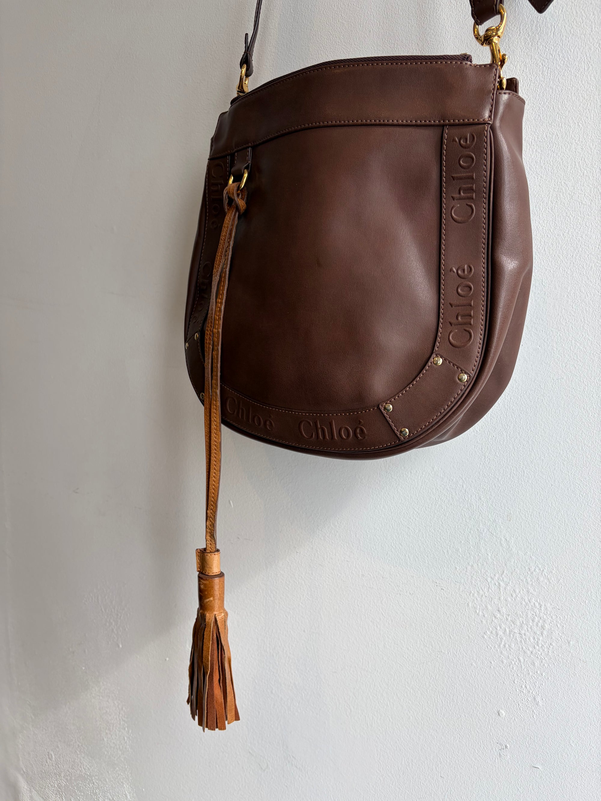 Chloe Eden Crossbody Bag, Brown