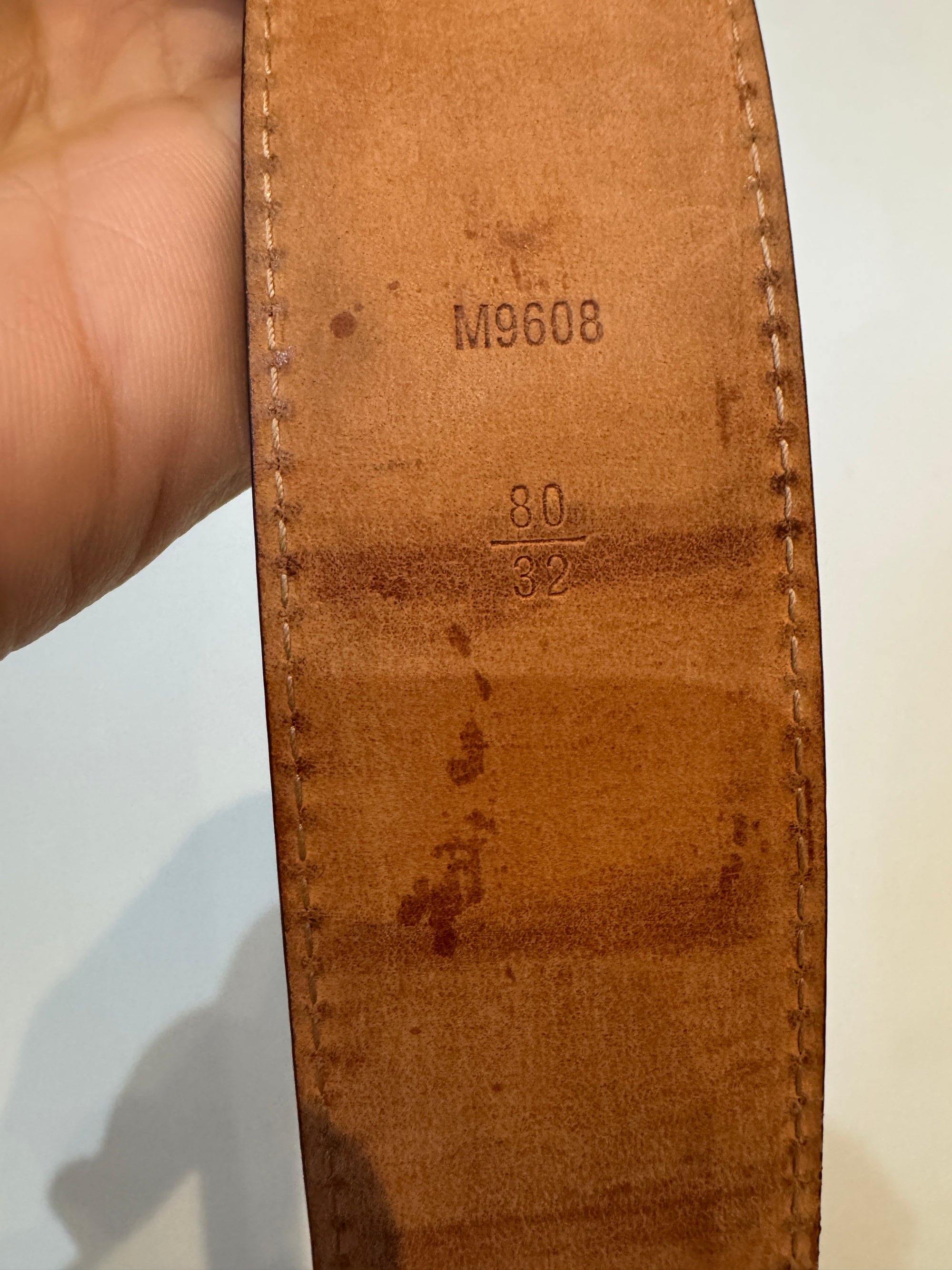 Louis Vuitton Monogram 40MM Belt, 80/32