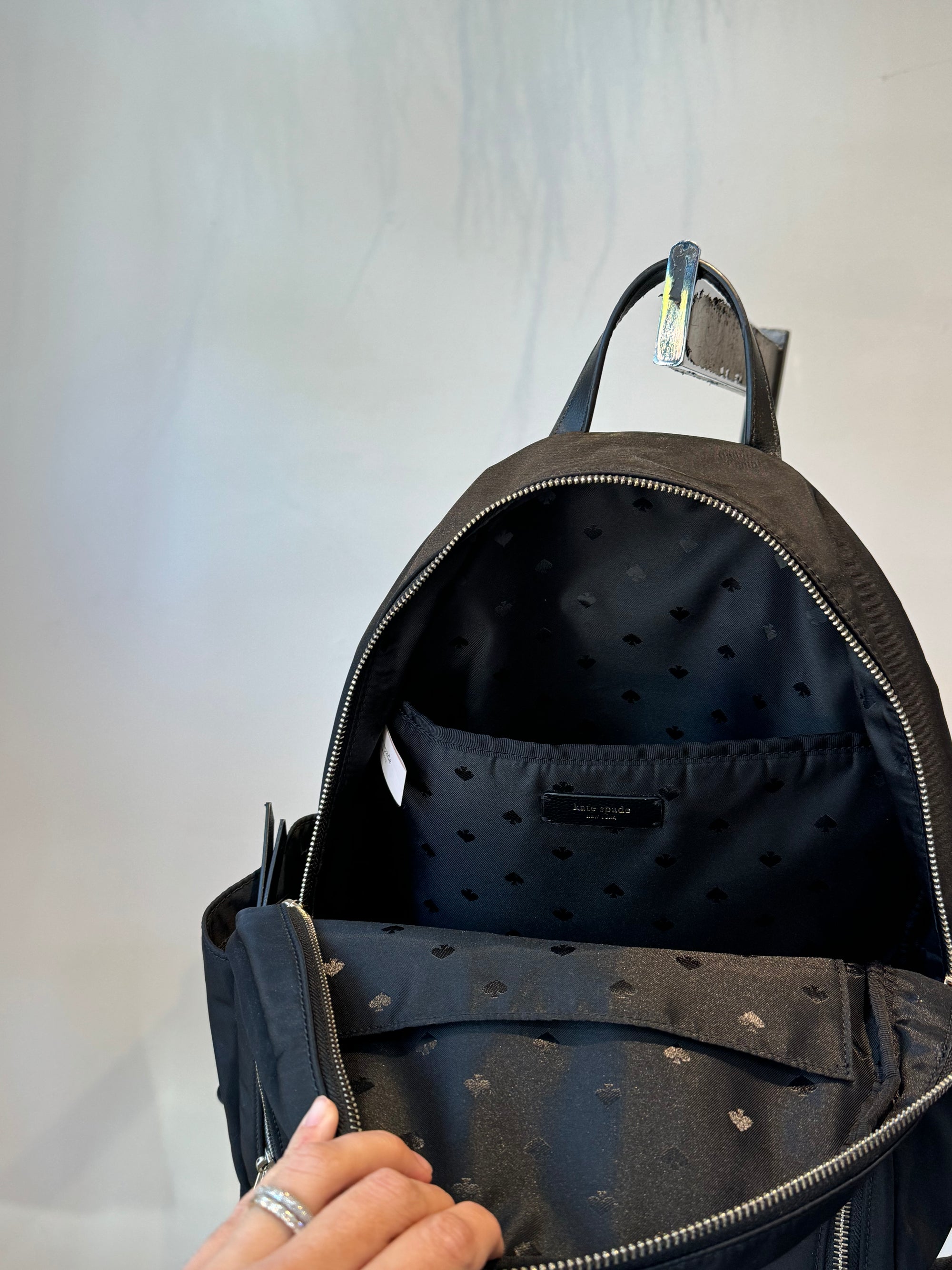 Kate Spade Black Small Backpack