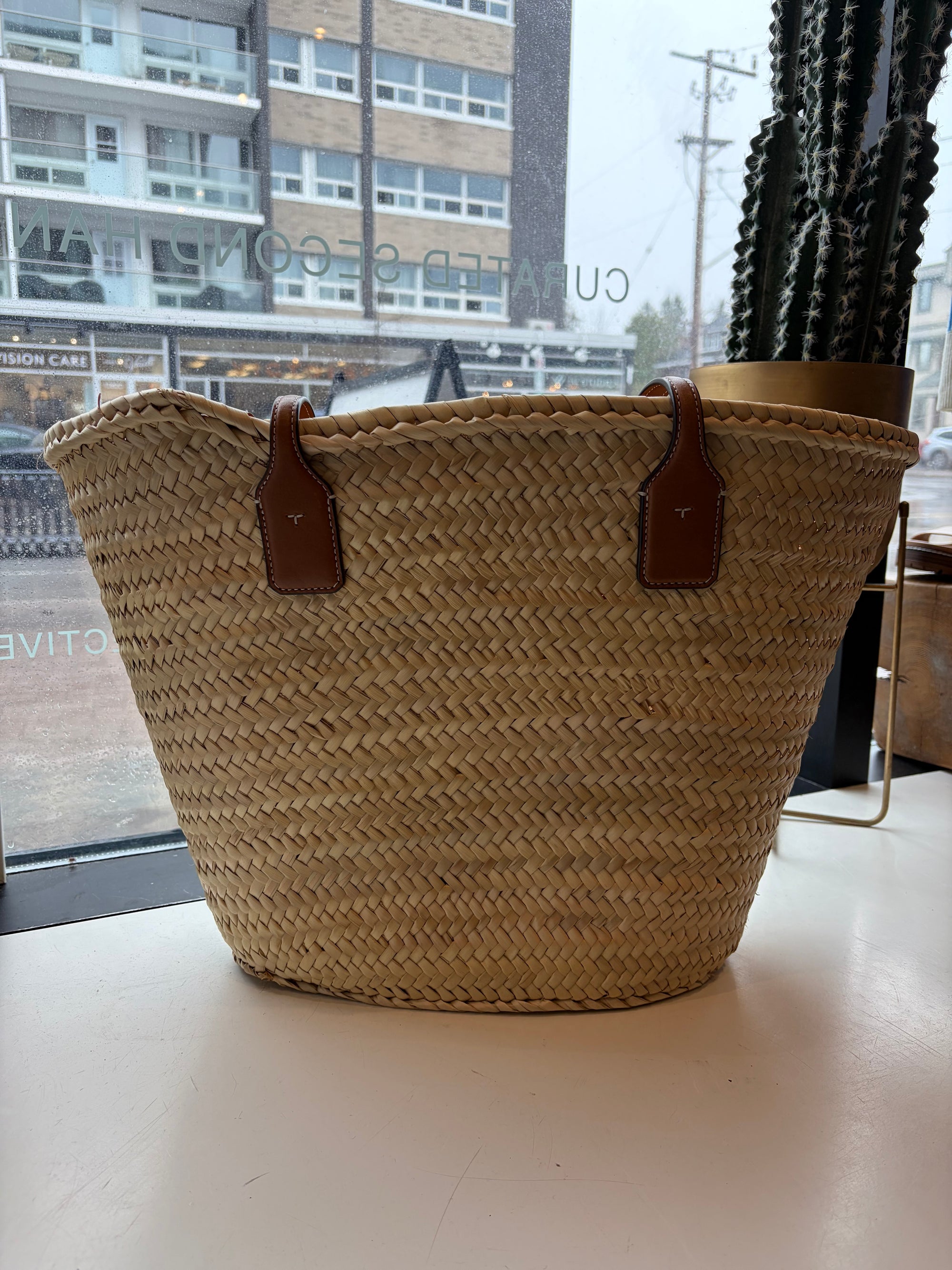 Tory Burch Large Ella Tote Bag, Rattan